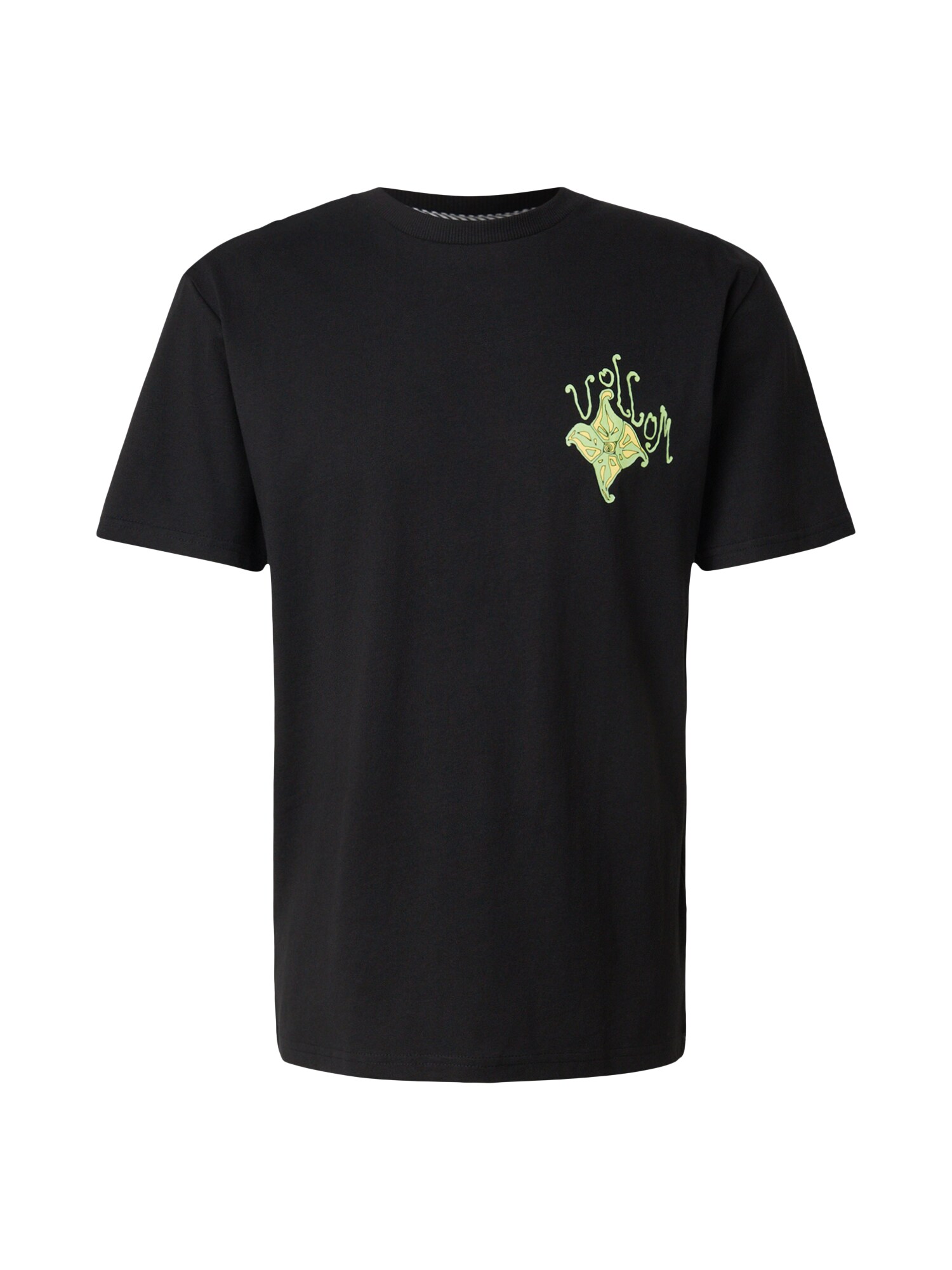 Volcom Tricou 'FISHYSTAR'  galben deschis / verde deschis / negru