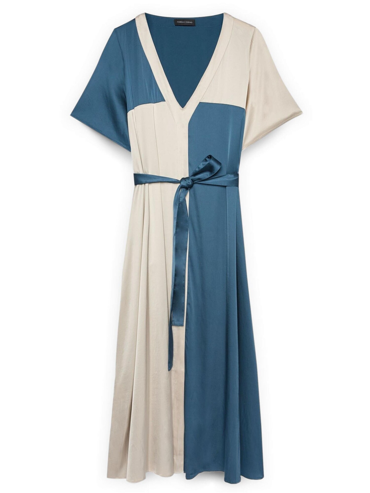 Fiorella Rubino Vestido  azul moteado