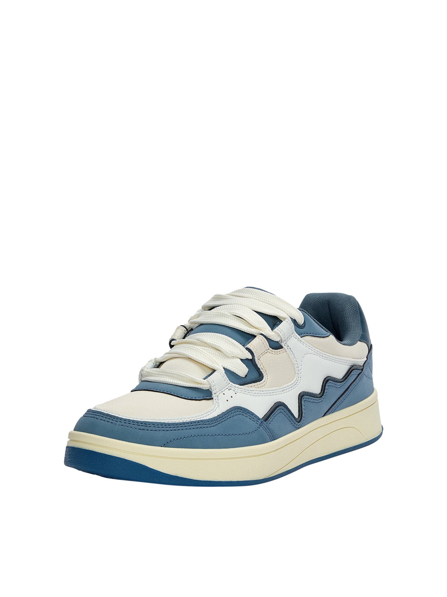 Pull&Bear Sneaker low  safir / alb