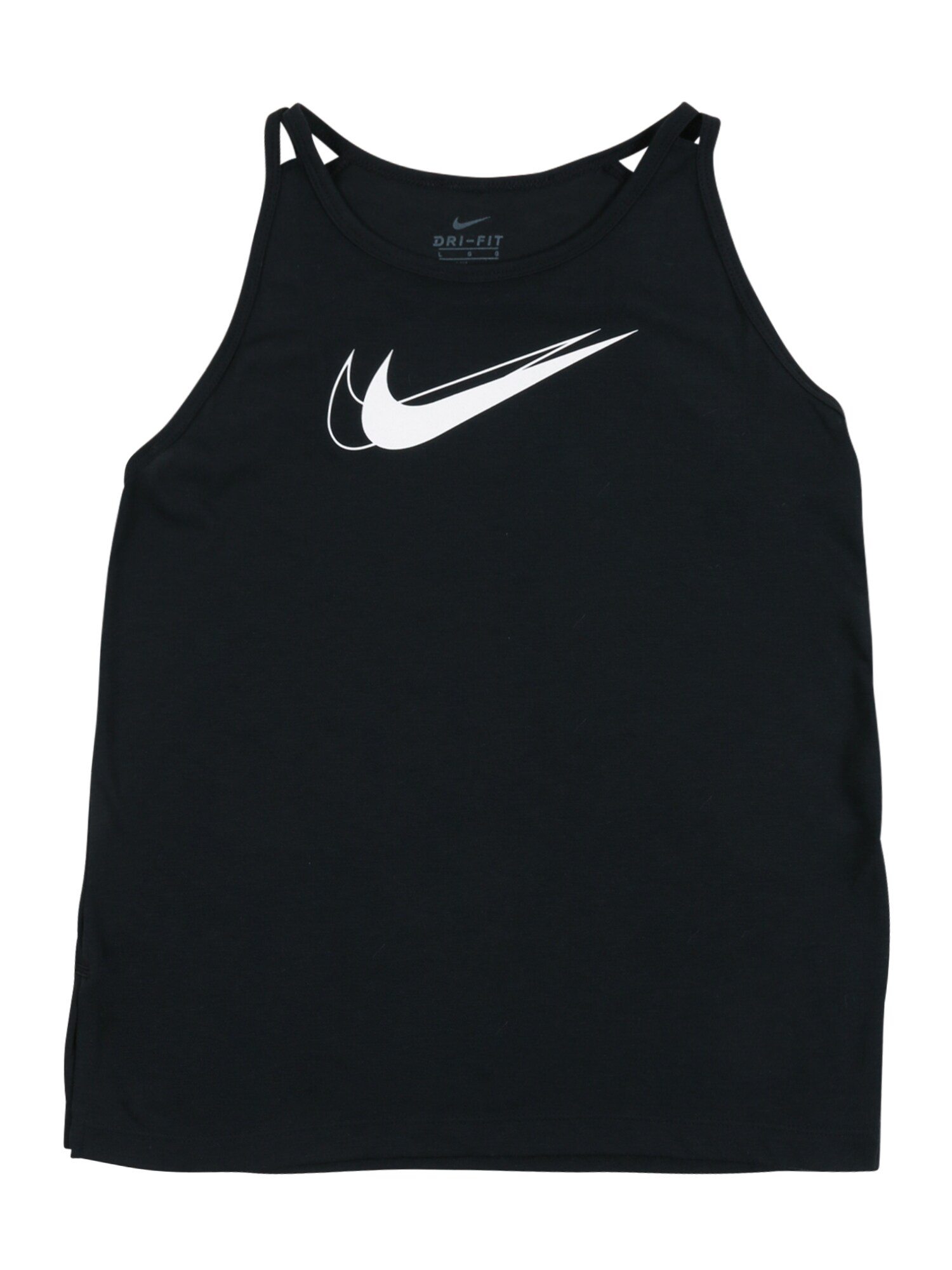 NIKE Sportiniai marškinėliai be rankovių 'Trophy'  balta / juoda