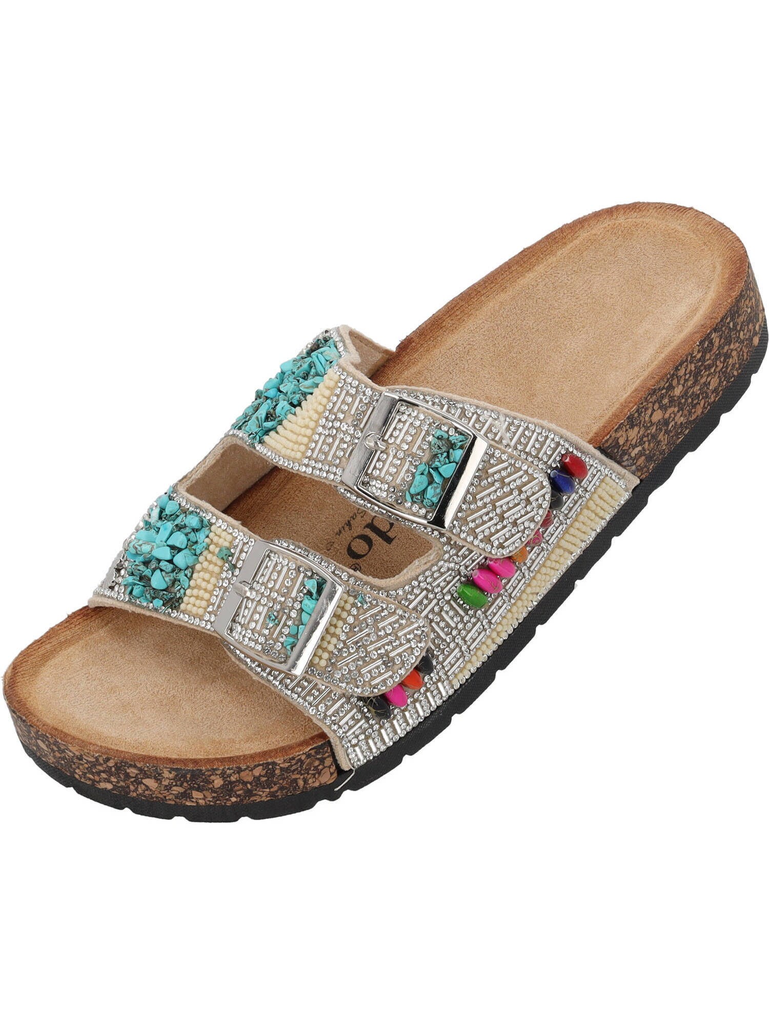 Palado by Sila Sahin Saboți Viha  bej închis / turcoaz / negru / argintiu