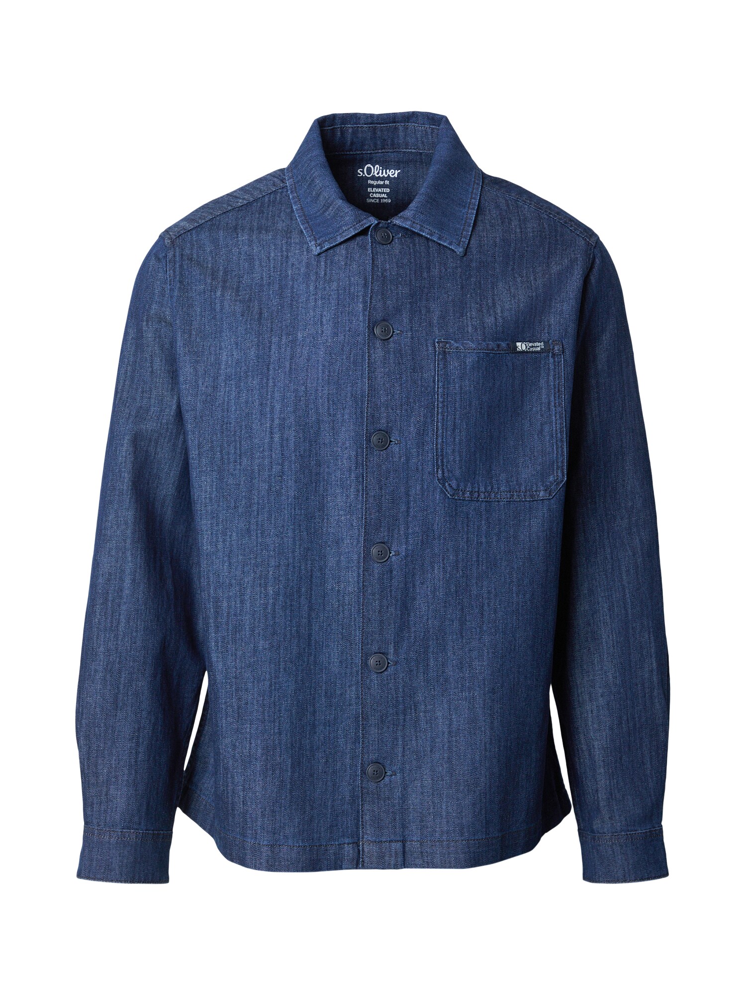 s.Oliver Geacă de primăvară-toamnă albastru denim