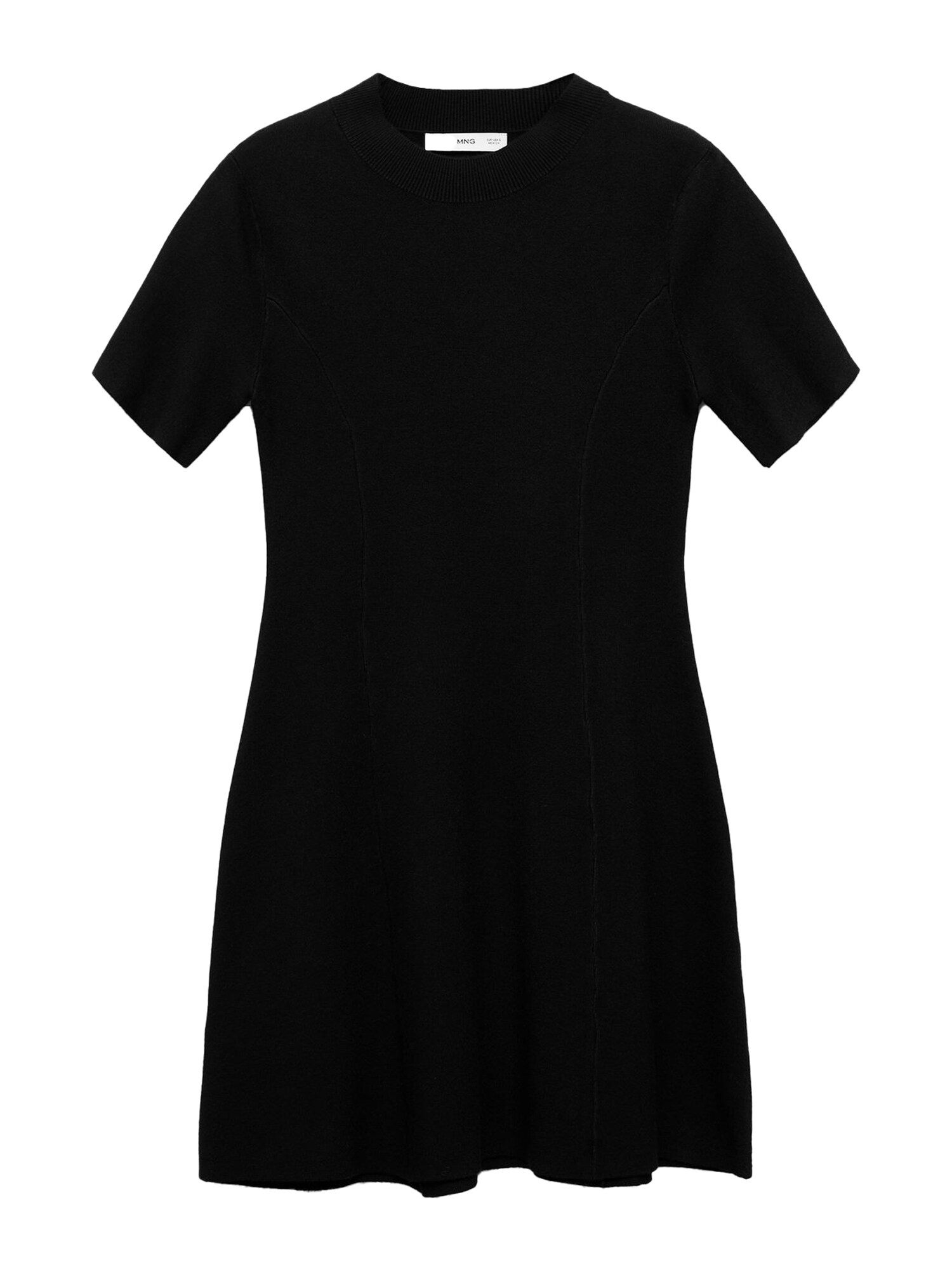MANGO Vestido de punto 'Domino'  negro