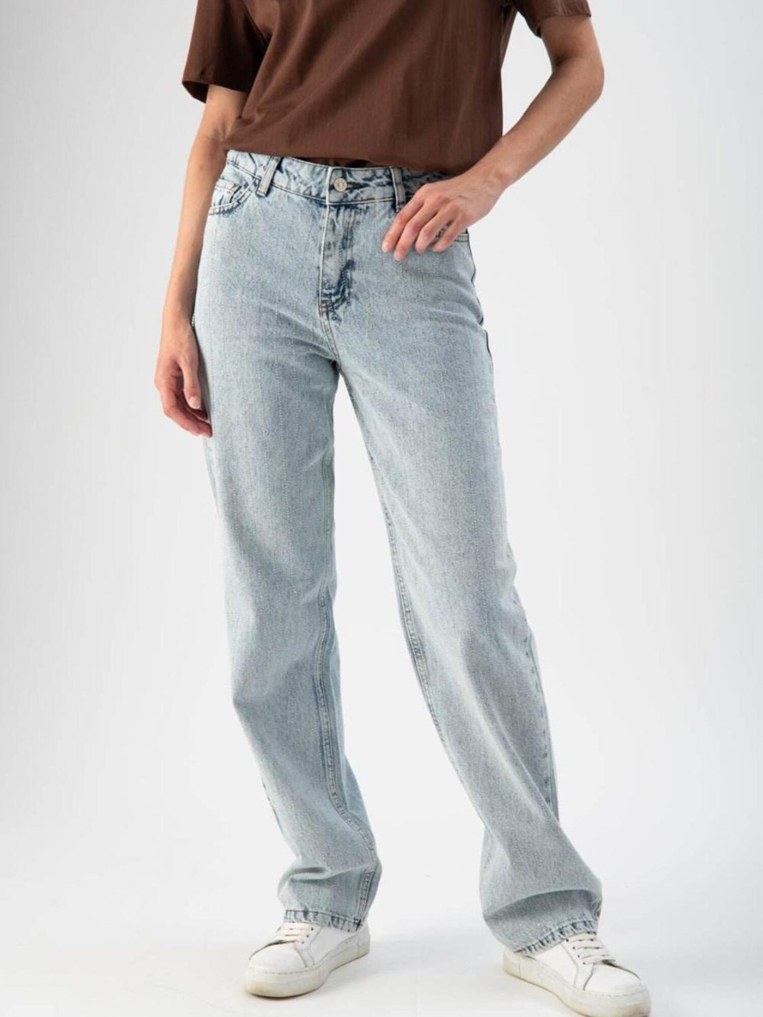 MND Vaquero 'Jeans vestibilità regolare con mini strass'  azul