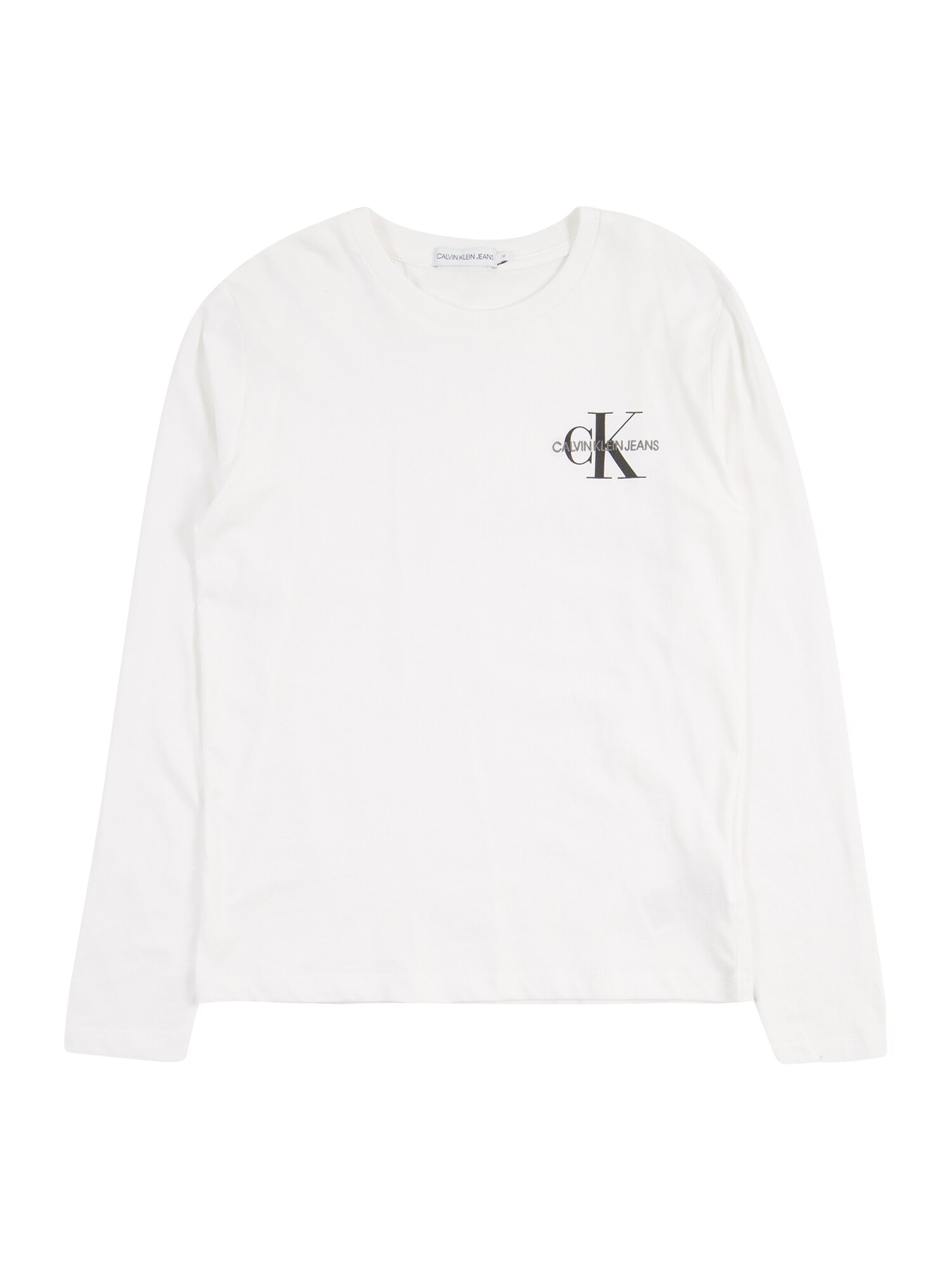 Calvin Klein Jeans Marškinėliai  balta / juoda / margai pilka