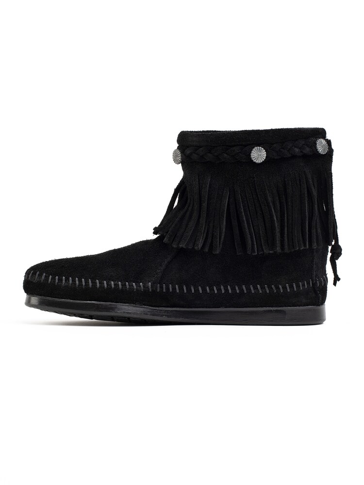 Minnetonka Rövid szárú csizmák Női fekete , Méret 36