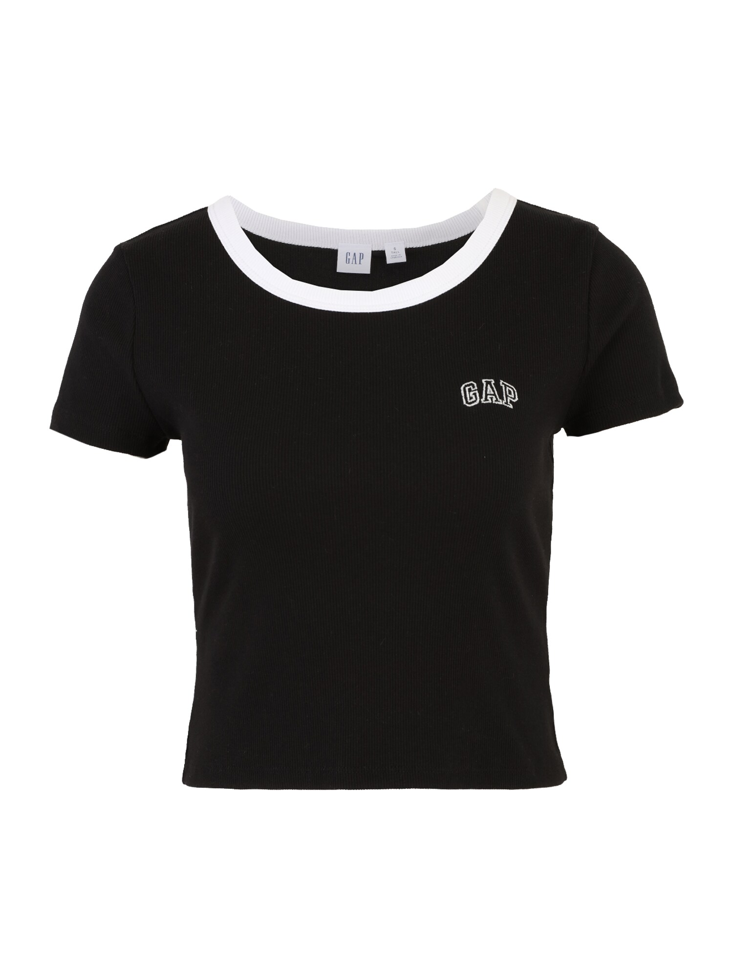 Gap Tall Tricou  negru / alb