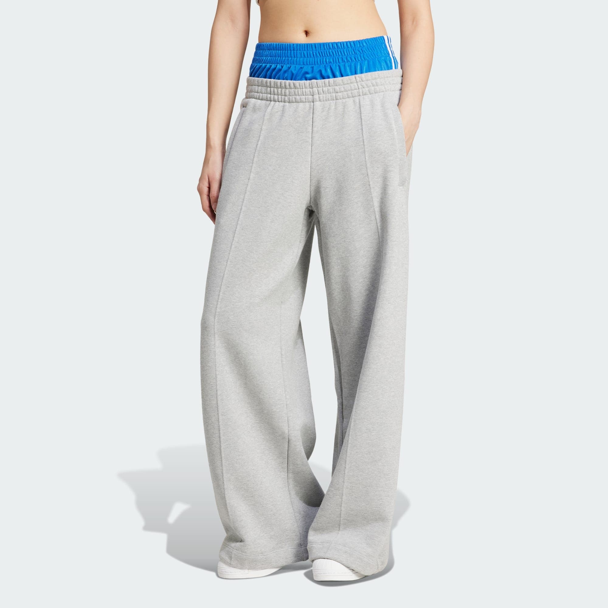 ADIDAS ORIGINALS Nadrág 'Kseniaschnaider'  világosszürke / fehér termék 2. képe