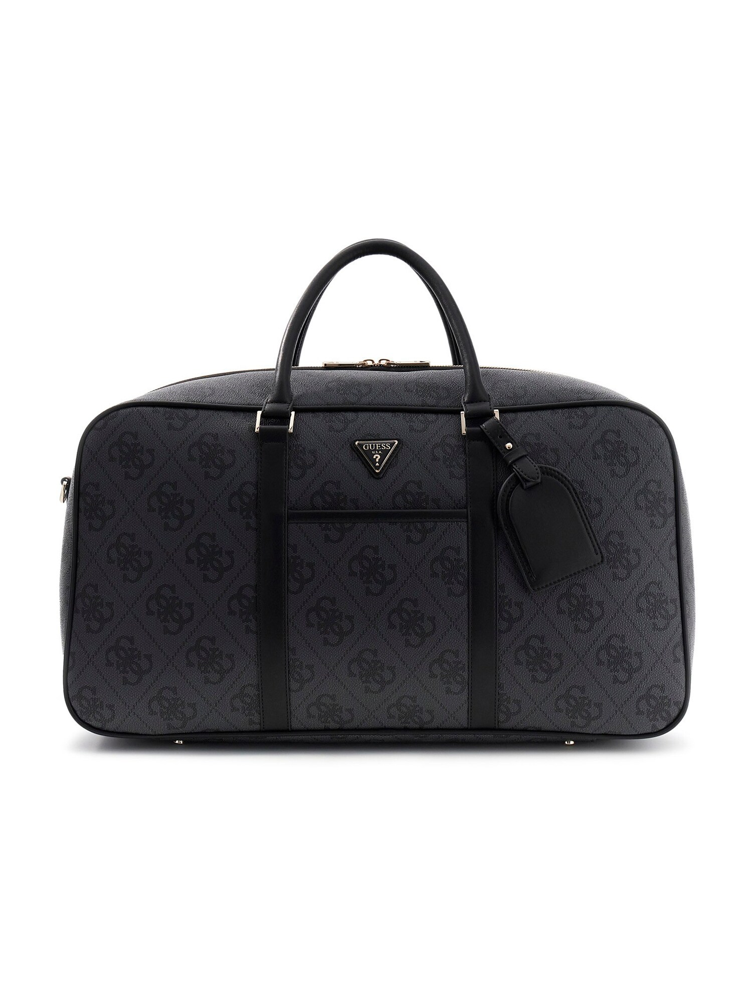 GUESS Geantă de weekend BERTA  gri închis / negru