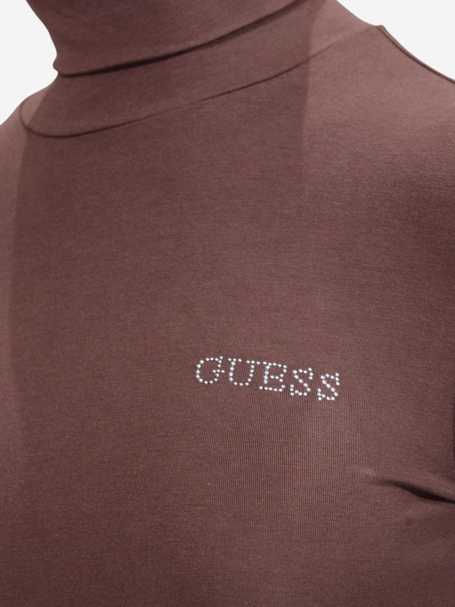 GUESS Top 'GRETA HIGH NECK LS K V6BP11 K6907'  marrón – imagen 4