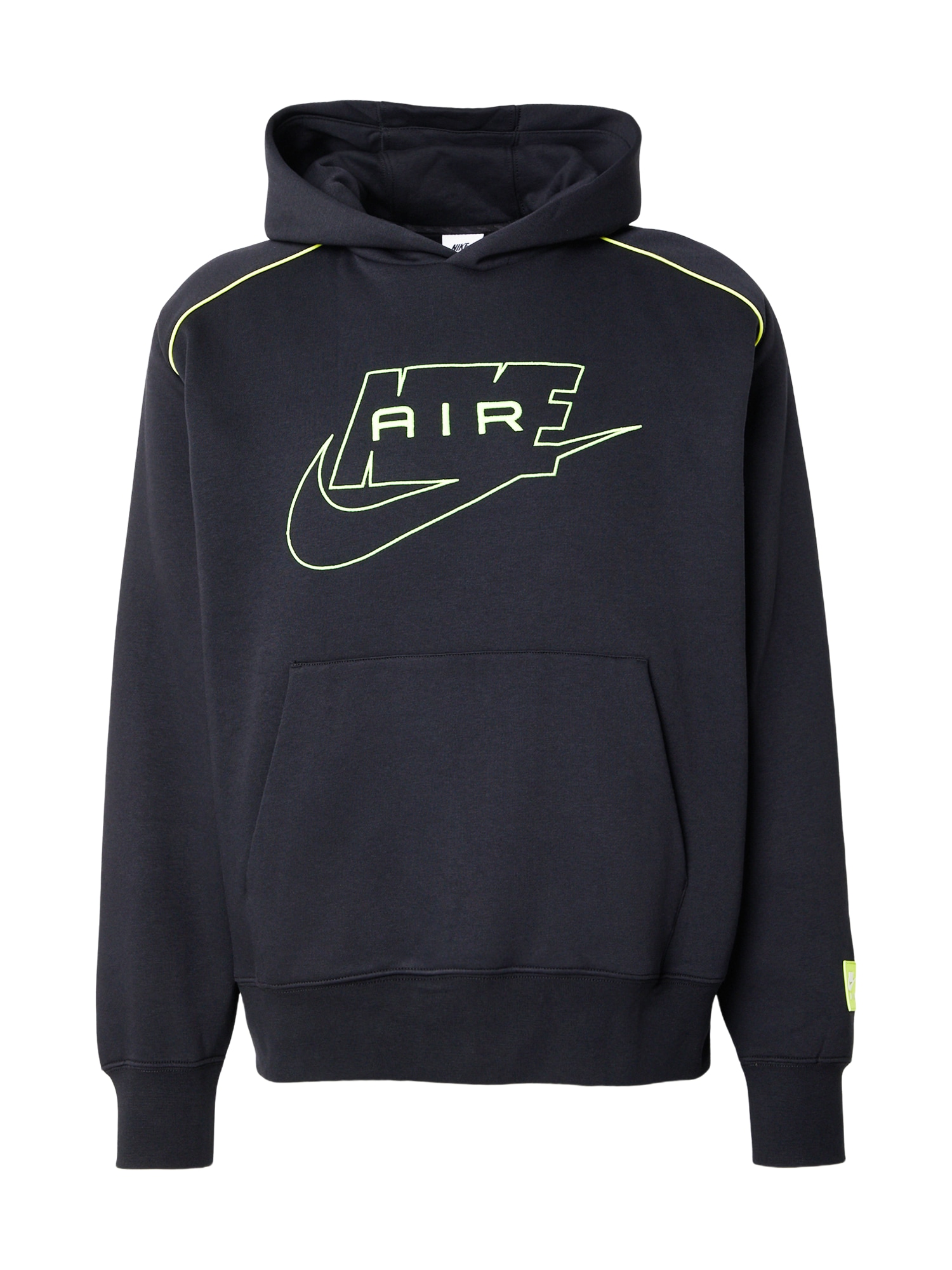 Nike Sportswear Collegepaita 'AIR' laivastonsininen / limetti