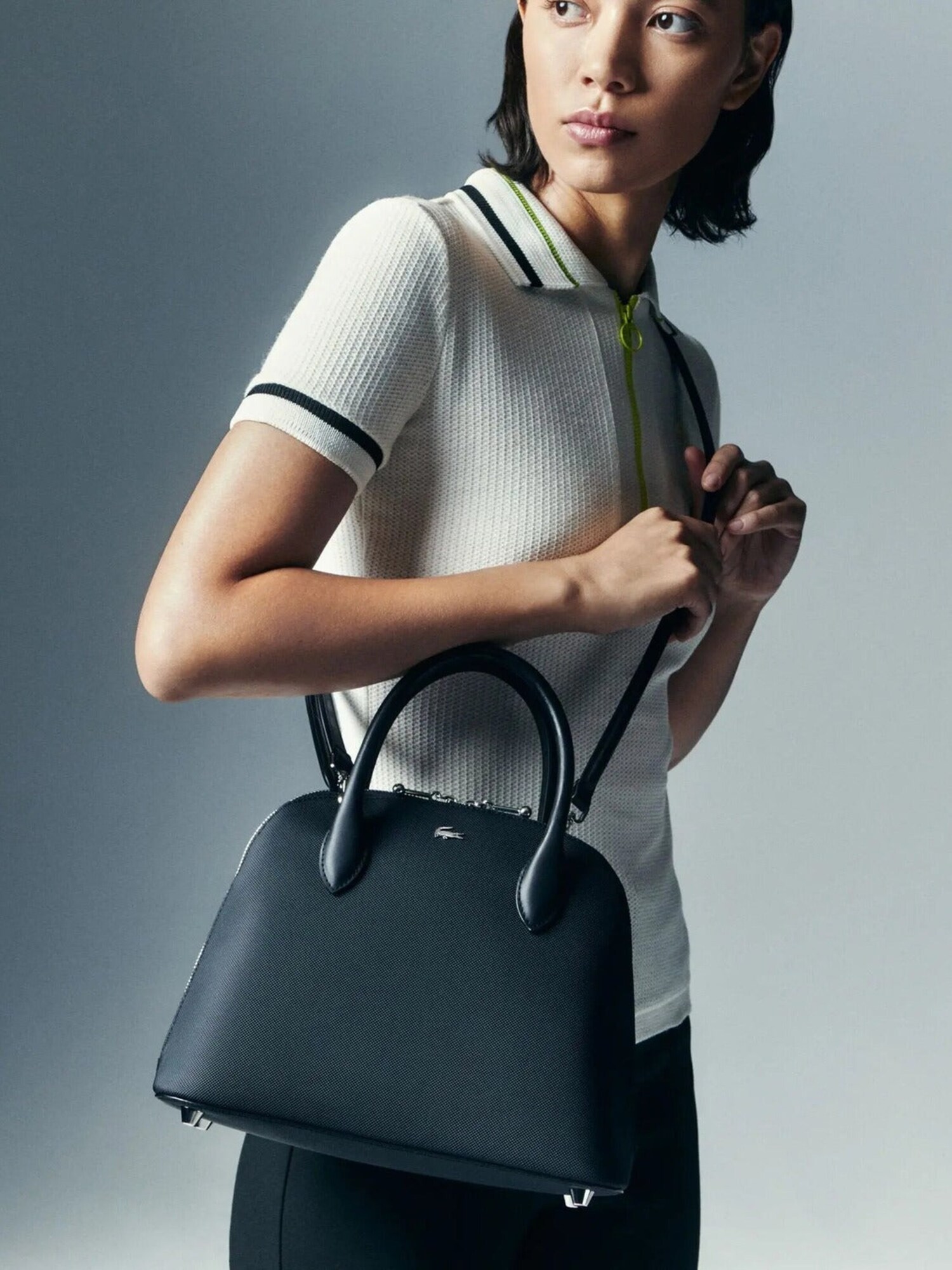 LACOSTE Bolso de mano 'Daily City' negro – imagen 5