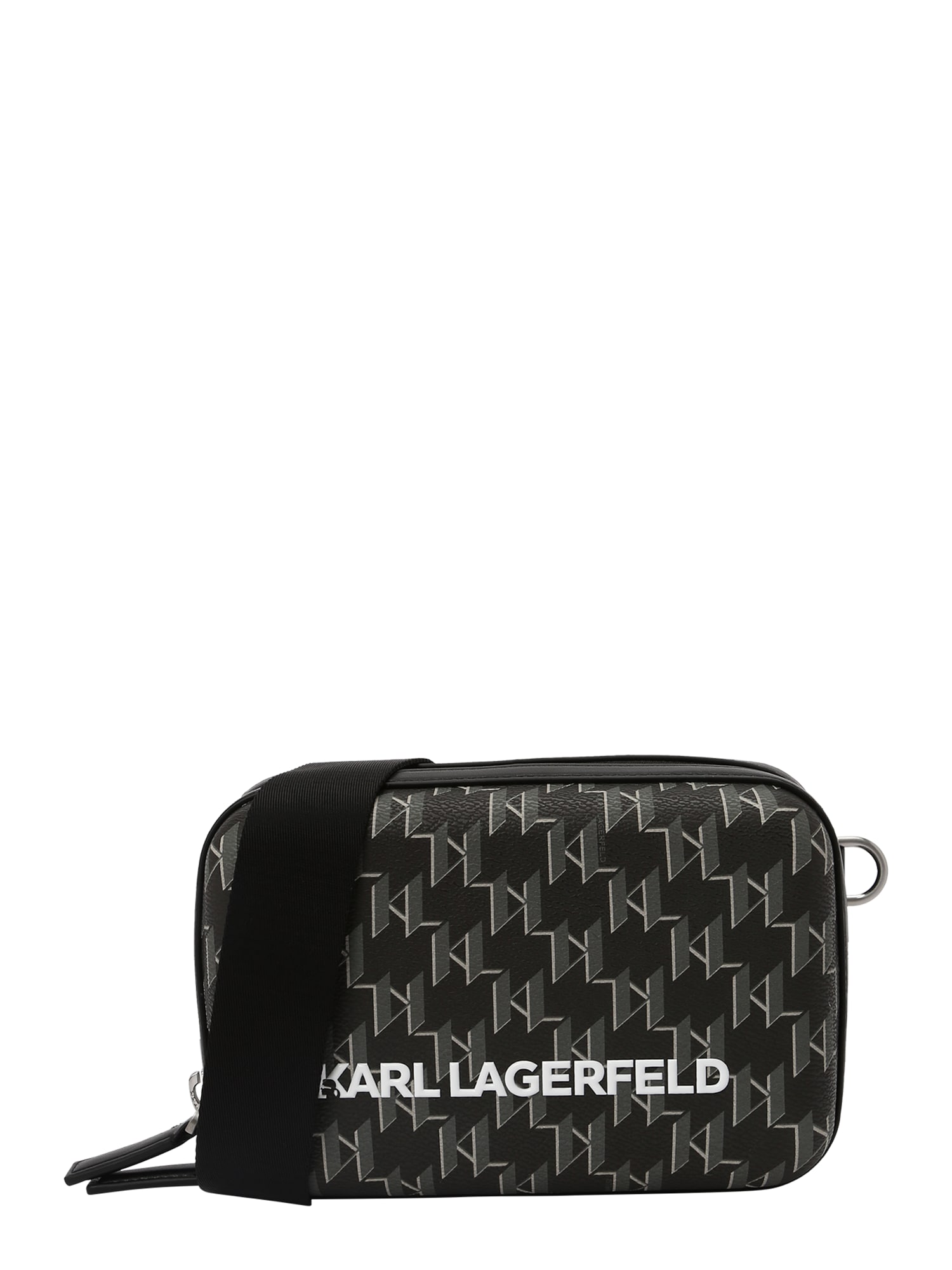 Karl Lagerfeld Torba preko ramena  tamo siva / crna / bijela
