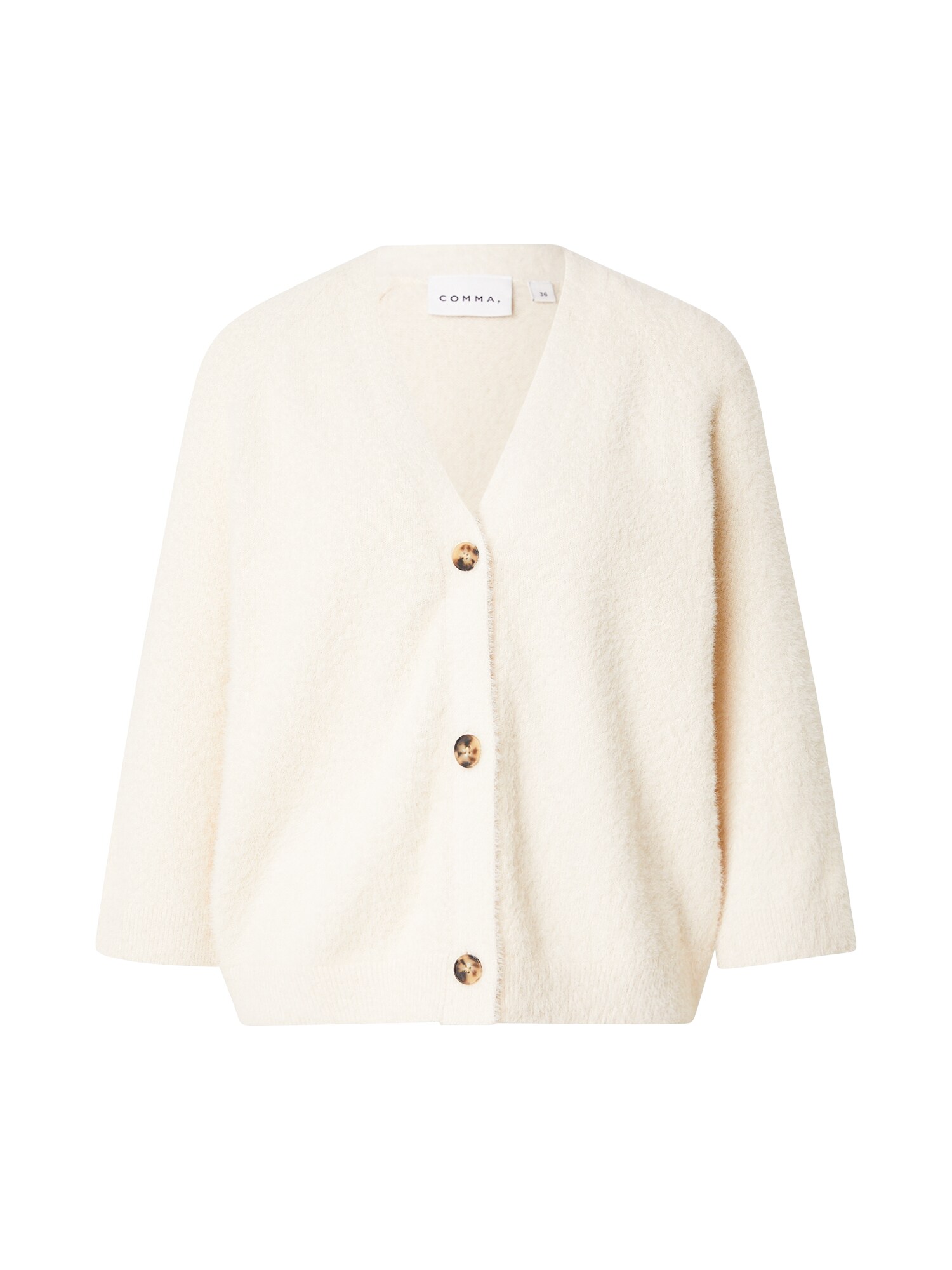 COMMA Geacă tricotată  crem