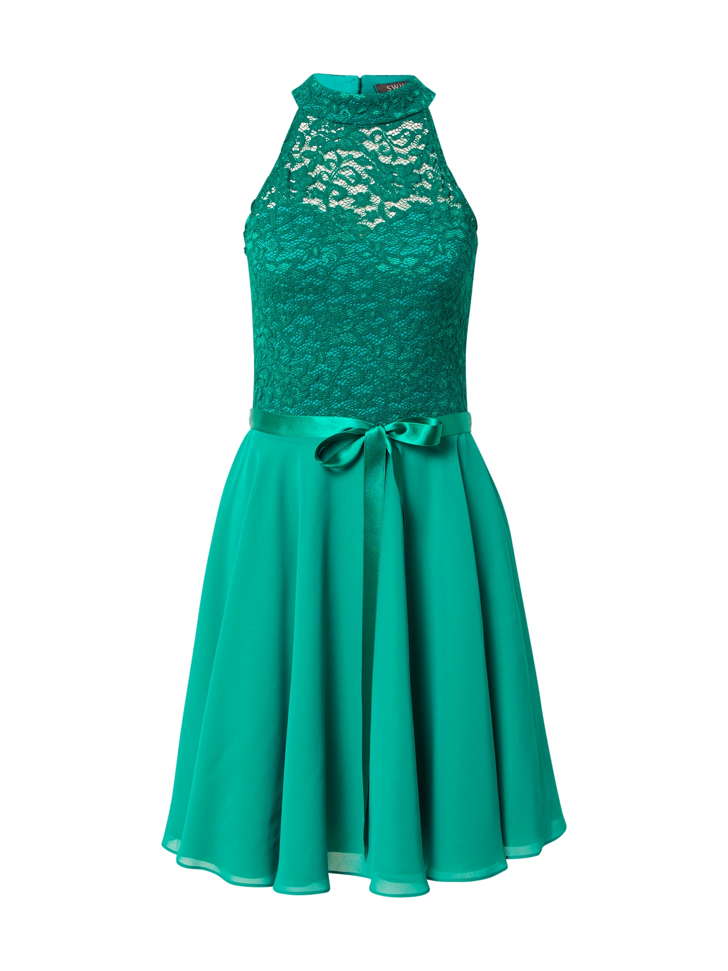 SWING Kokteilinė suknelė smaragdinė spalva