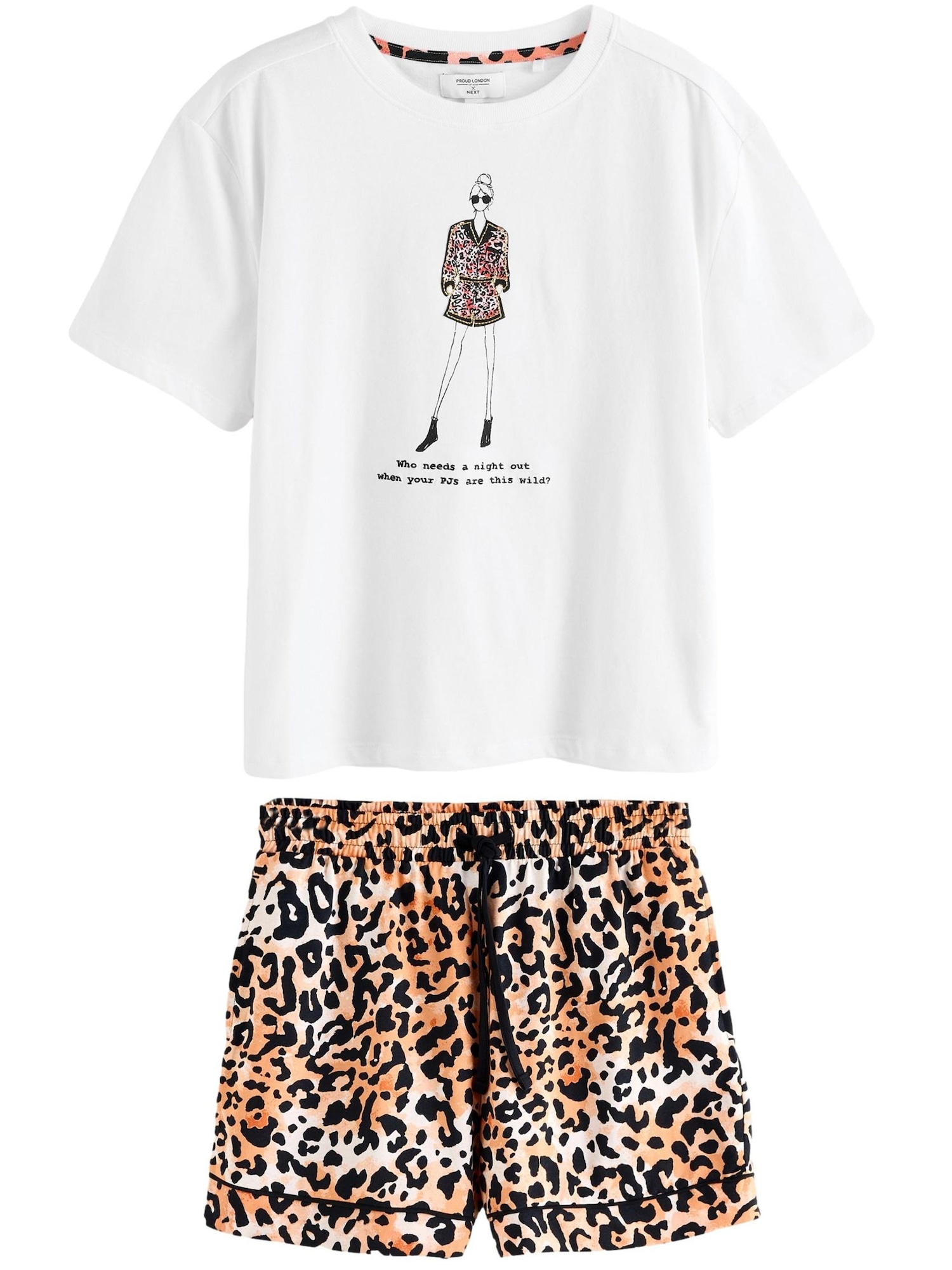 Next Pantaloni scurți  maro caramel / maro deschis / negru / alb