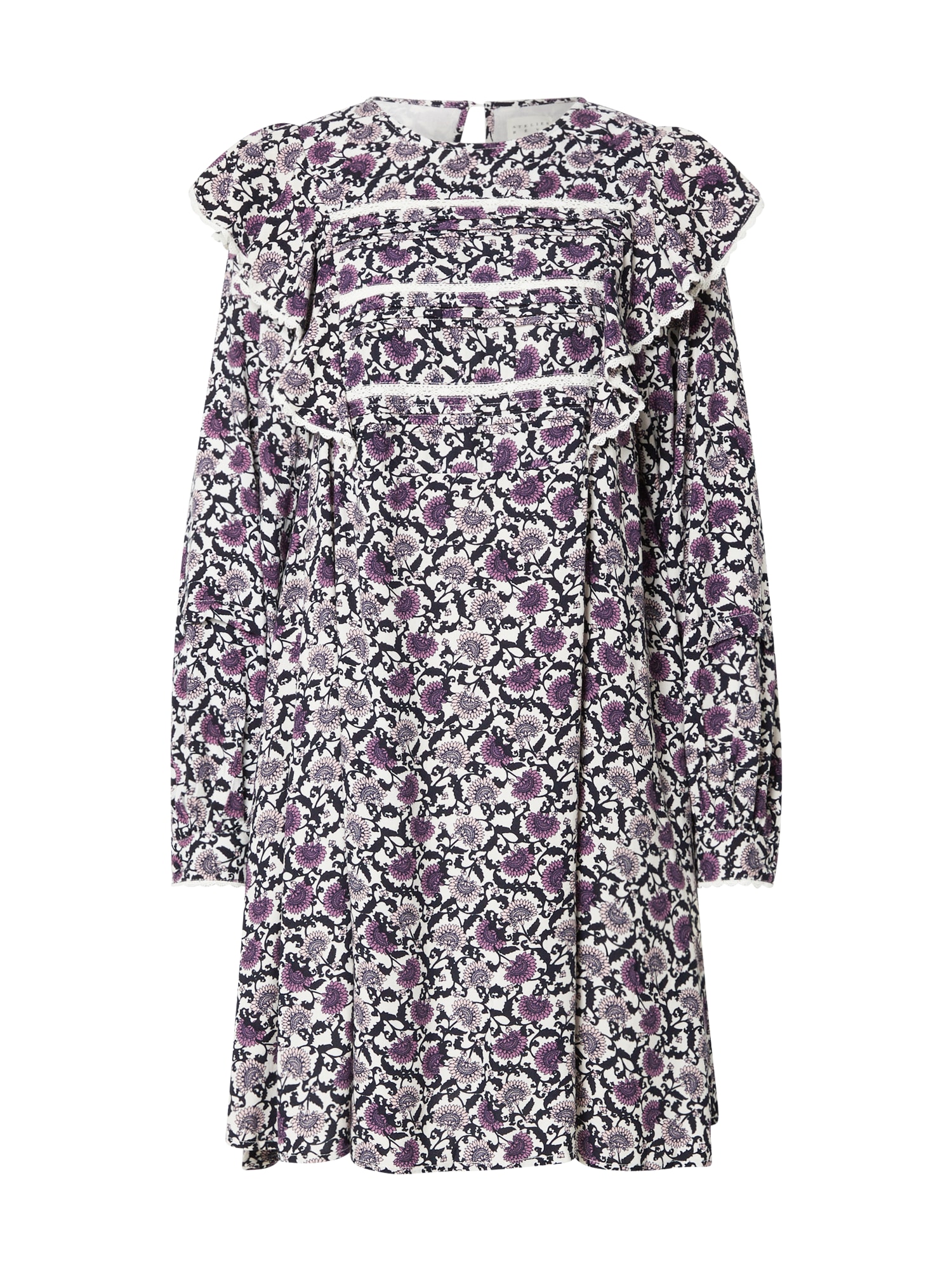 Atelier Rêve Palaidinės tipo suknelė purpurinė / pudros spalva / juoda / balta