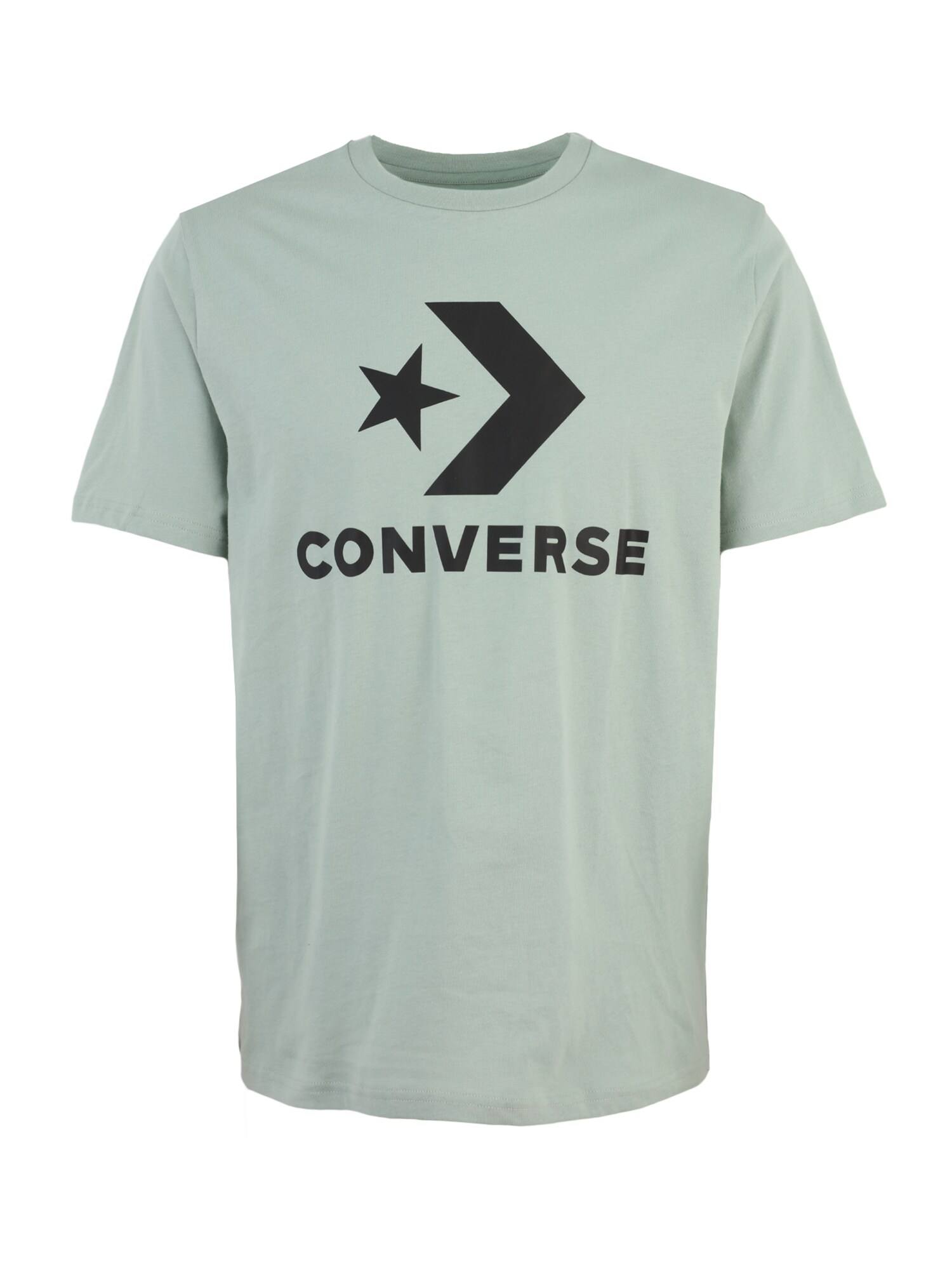 CONVERSE Tricou  verde mentă / negru