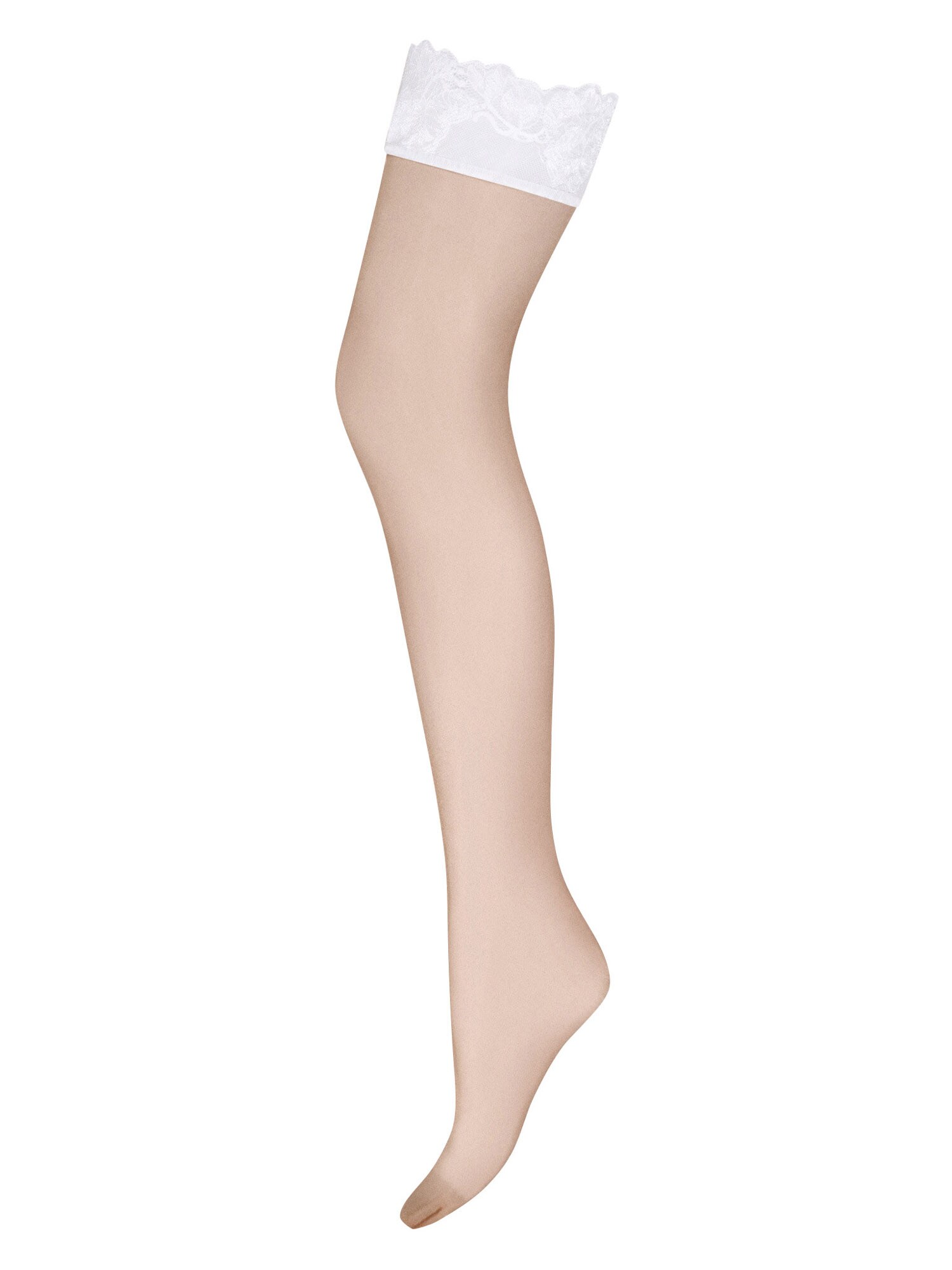 Wolford Meias acima do joelho  nude / branco