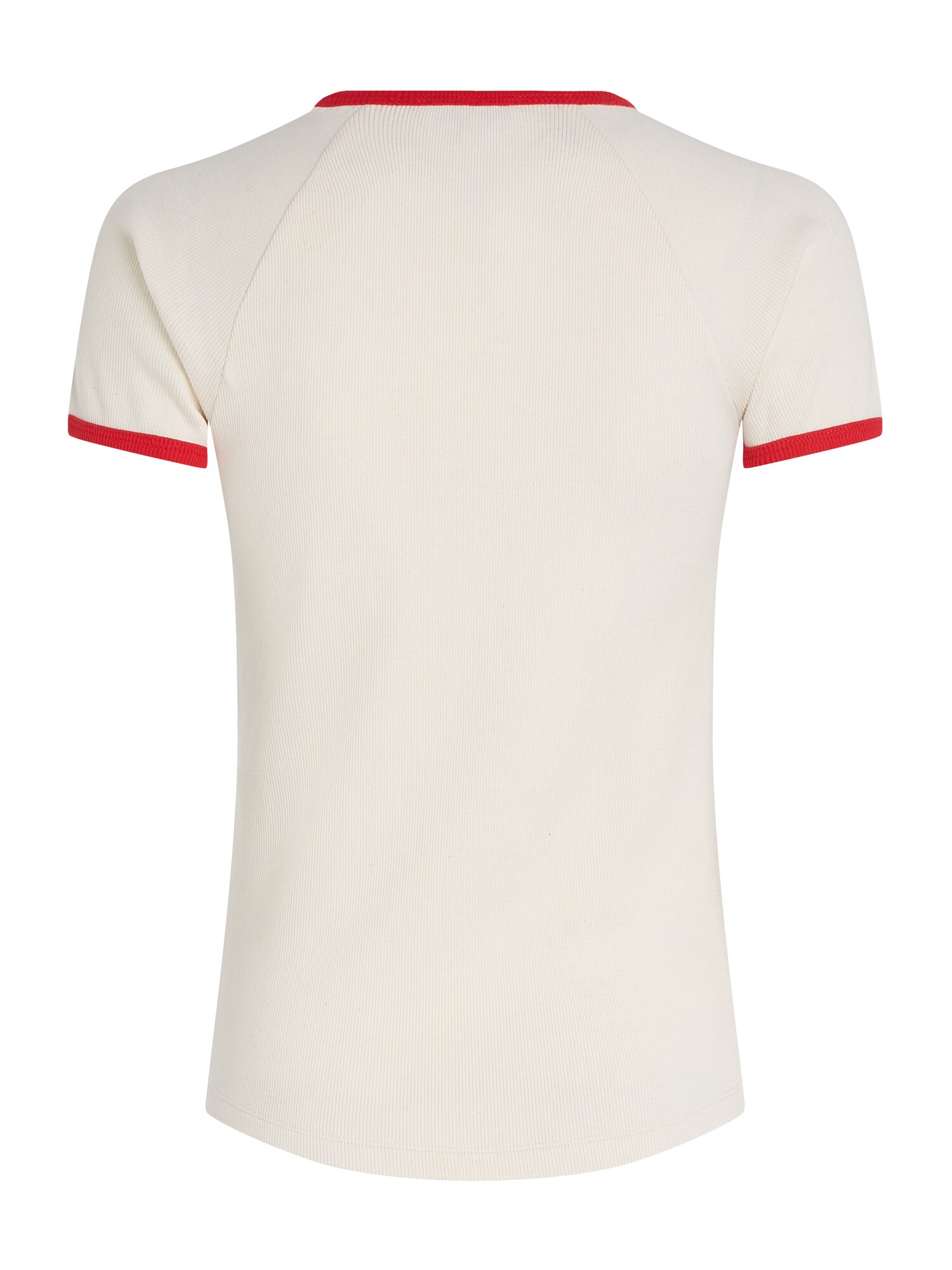 TOMMY HILFIGER Tričko svetlobéžová / červená (obrázok 5)
