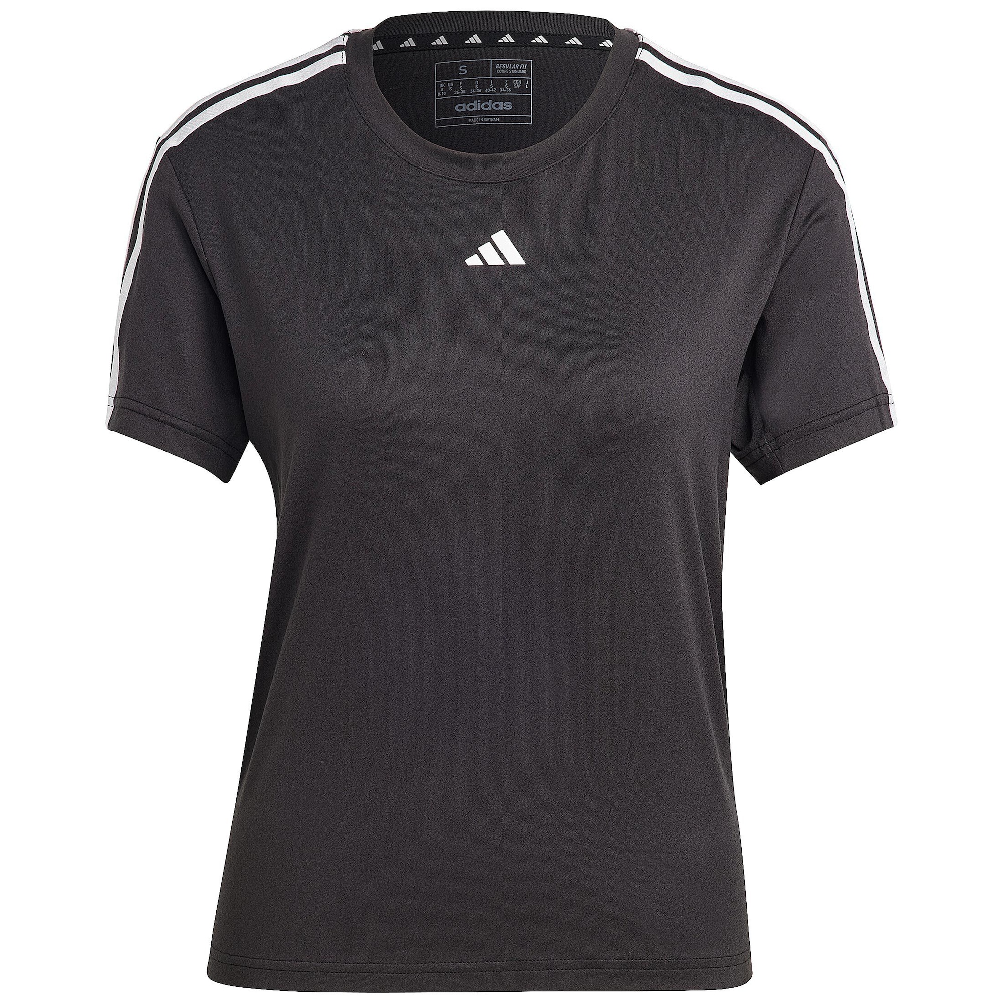 ADIDAS PERFORMANCE Функционална тениска 'Train Essentials'  черно / бяло