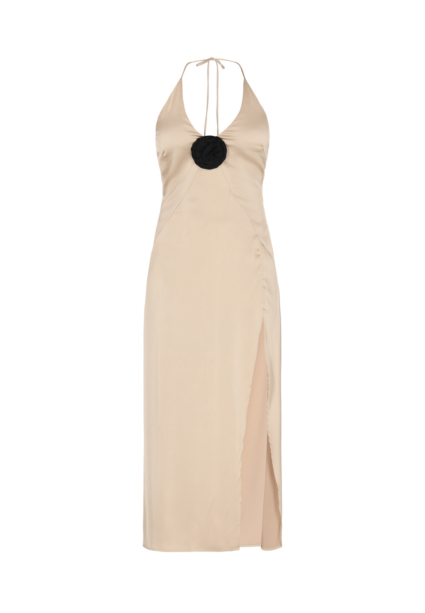 faina Vestido de noche  beige / negro