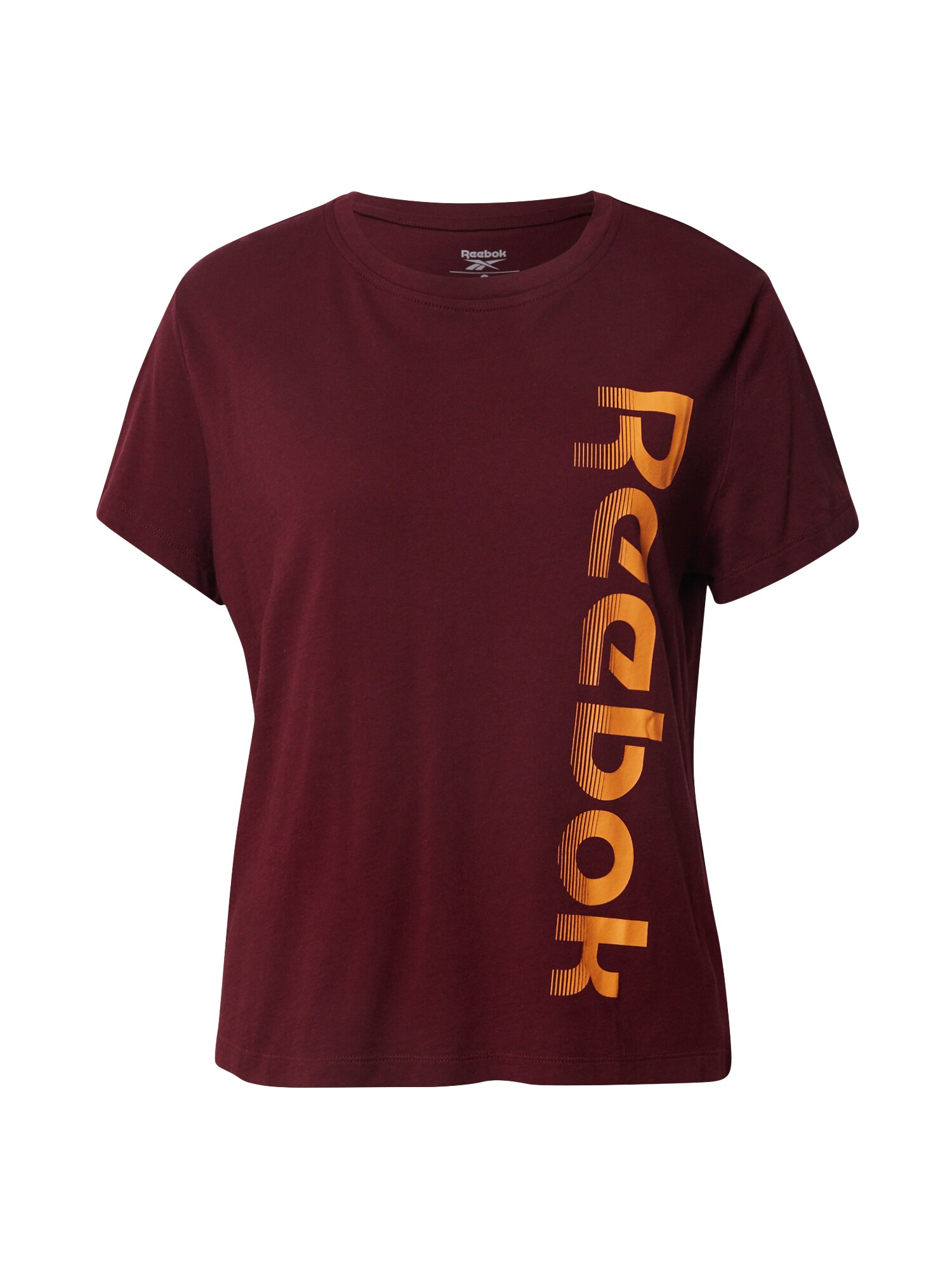 REEBOK Sportiniai marškinėliai  vyno raudona spalva / geltona