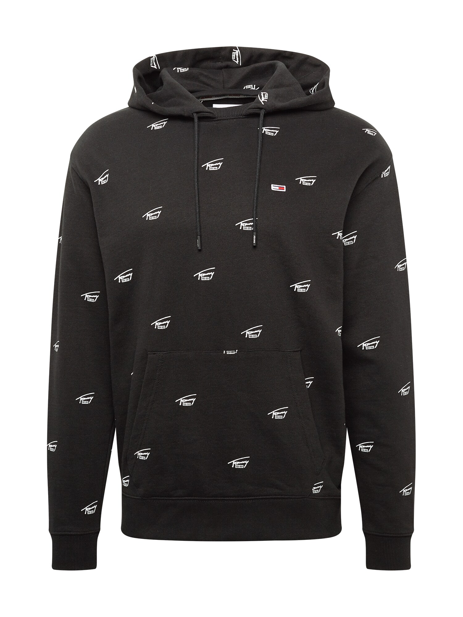 Tommy Jeans Megztinis be užsegimo  juoda / balta