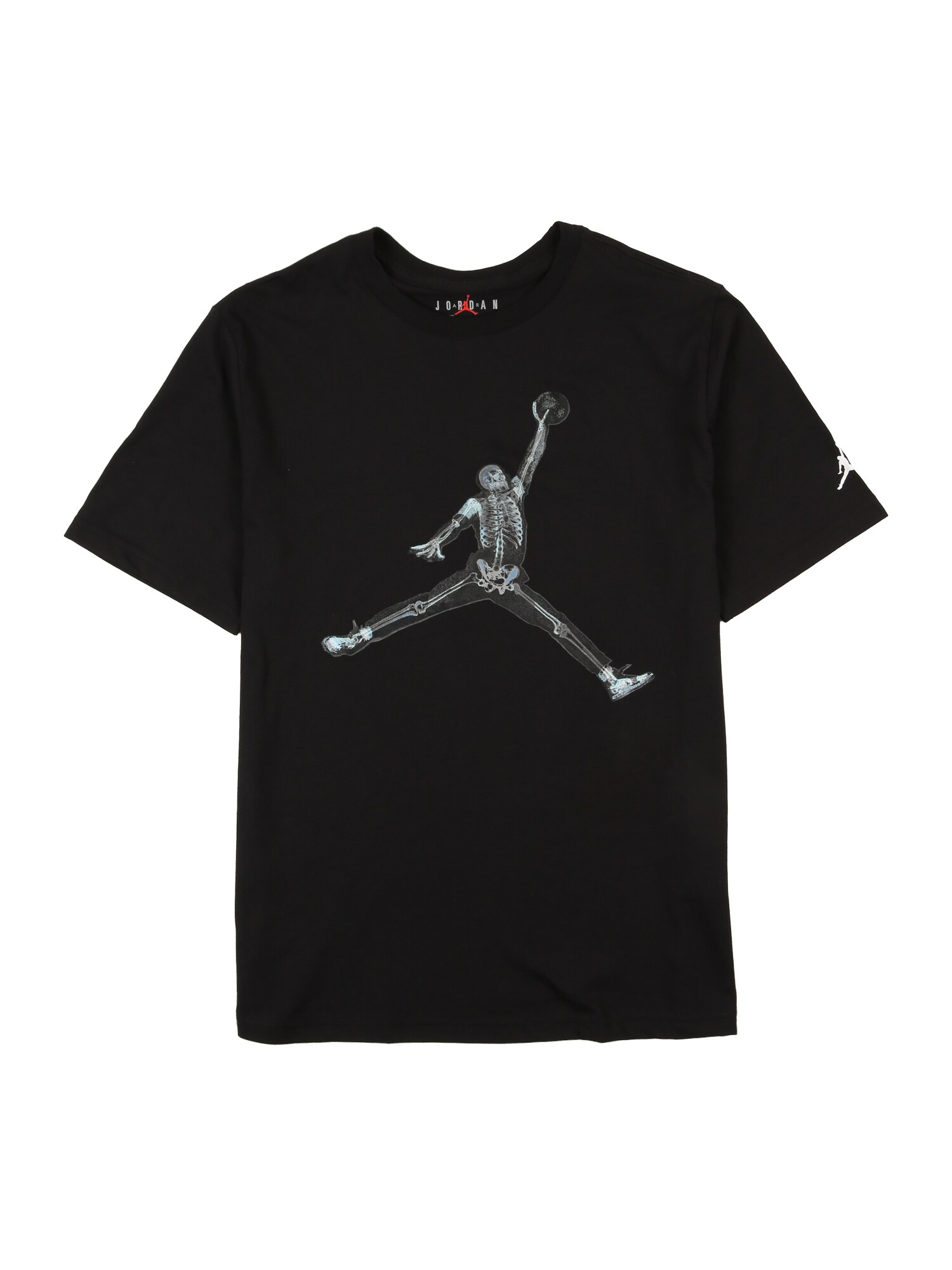 Jordan Tricou SKELETON  albastru pastel / gri închis / negru