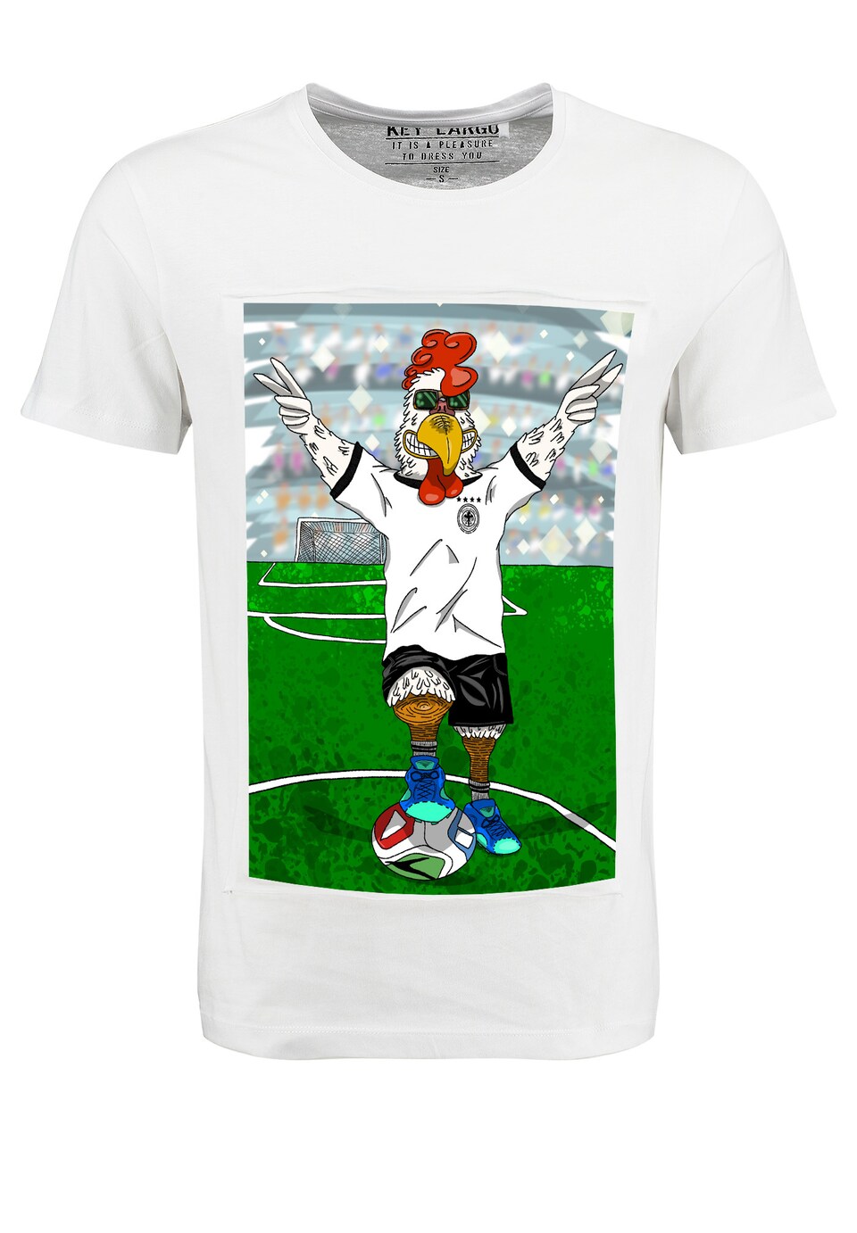 T-shirt 'Supporter Chicken' blandade färger