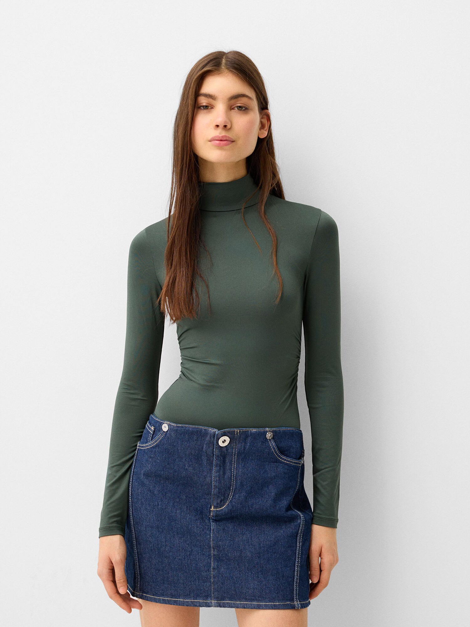 Bershka Rövid body  jáde termék 2. képe