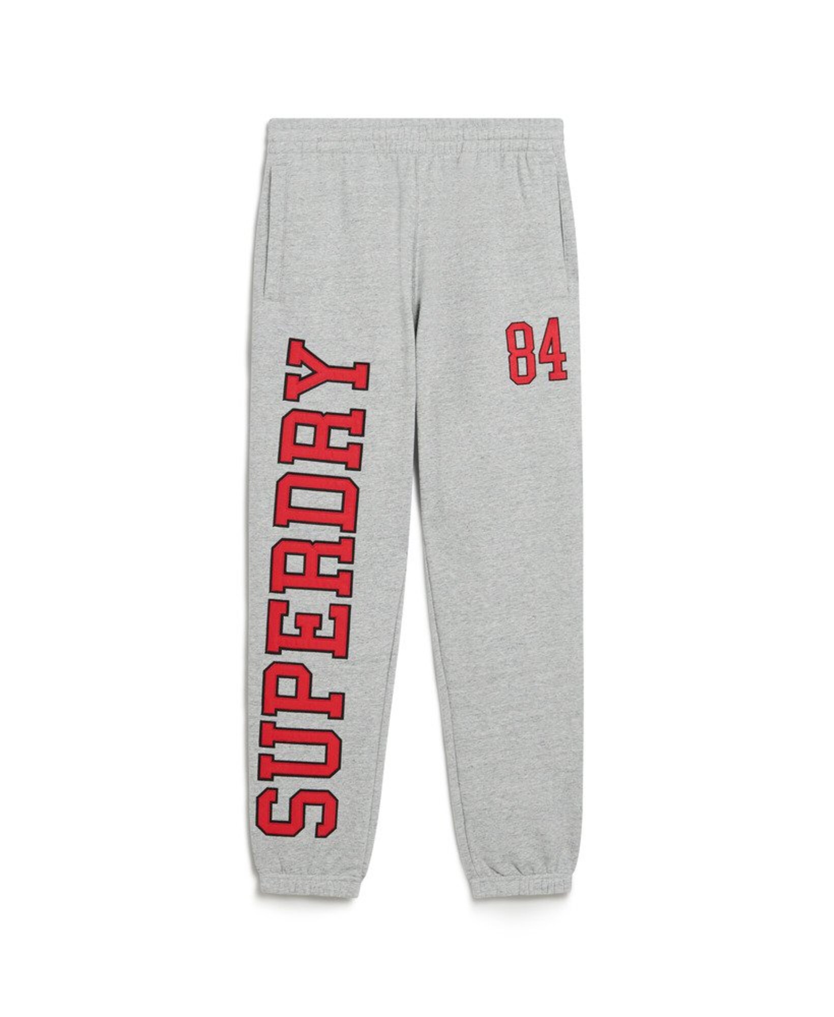 Superdry Nadrág  világosszürke / vérvörös / fekete akciós termékkép 1