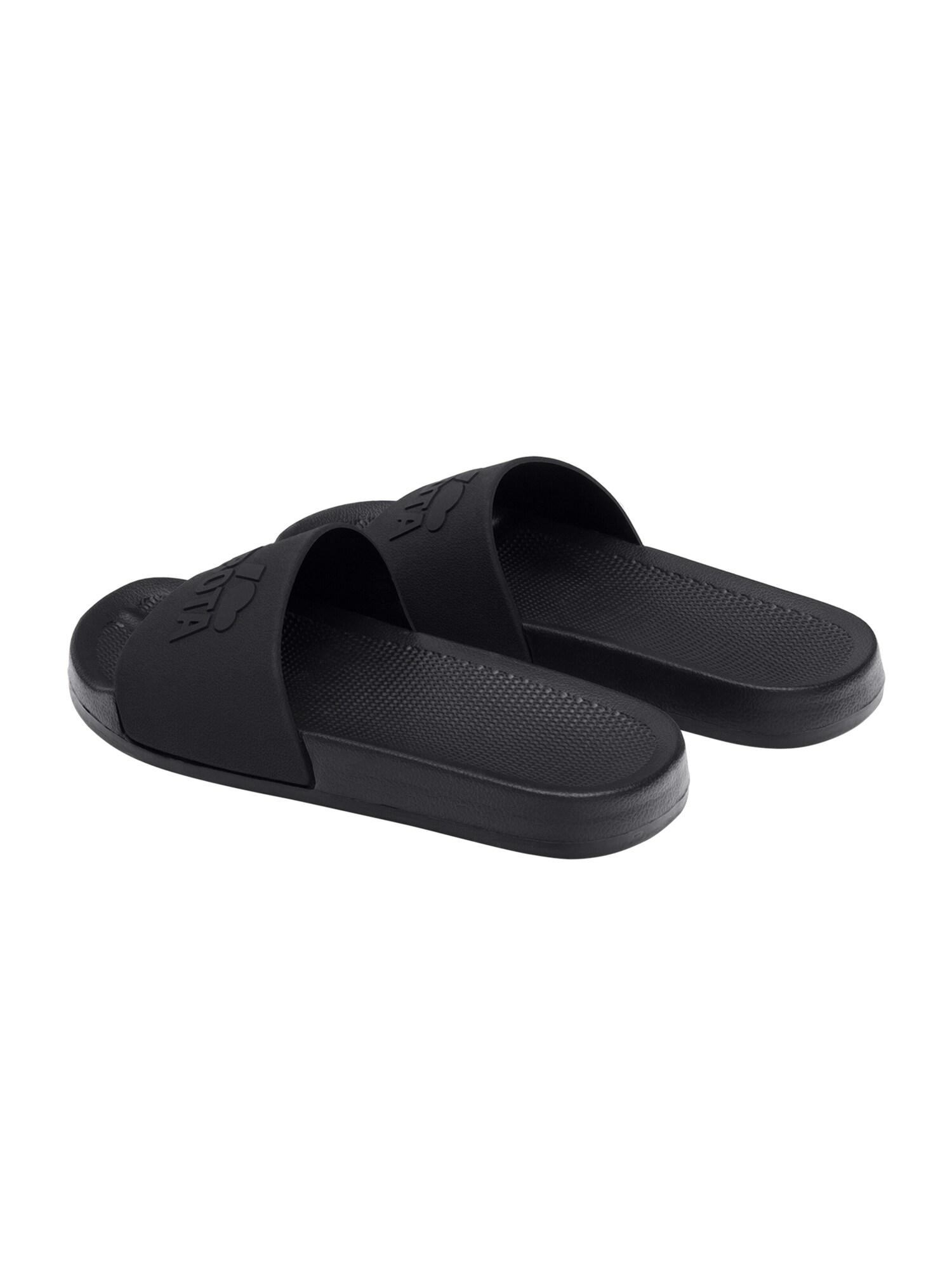 Kubota Strand- badschoen ' Men's Slip-On Dark Green Basic Plain Pool Slides' zwart