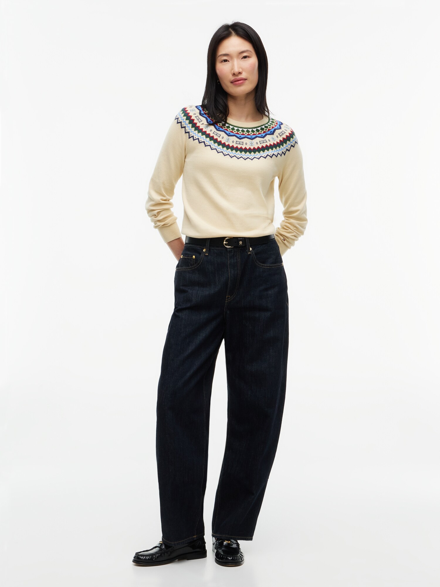 TOMMY HILFIGER Jersey  marfil / azul / verde / rojo – imagen 4
