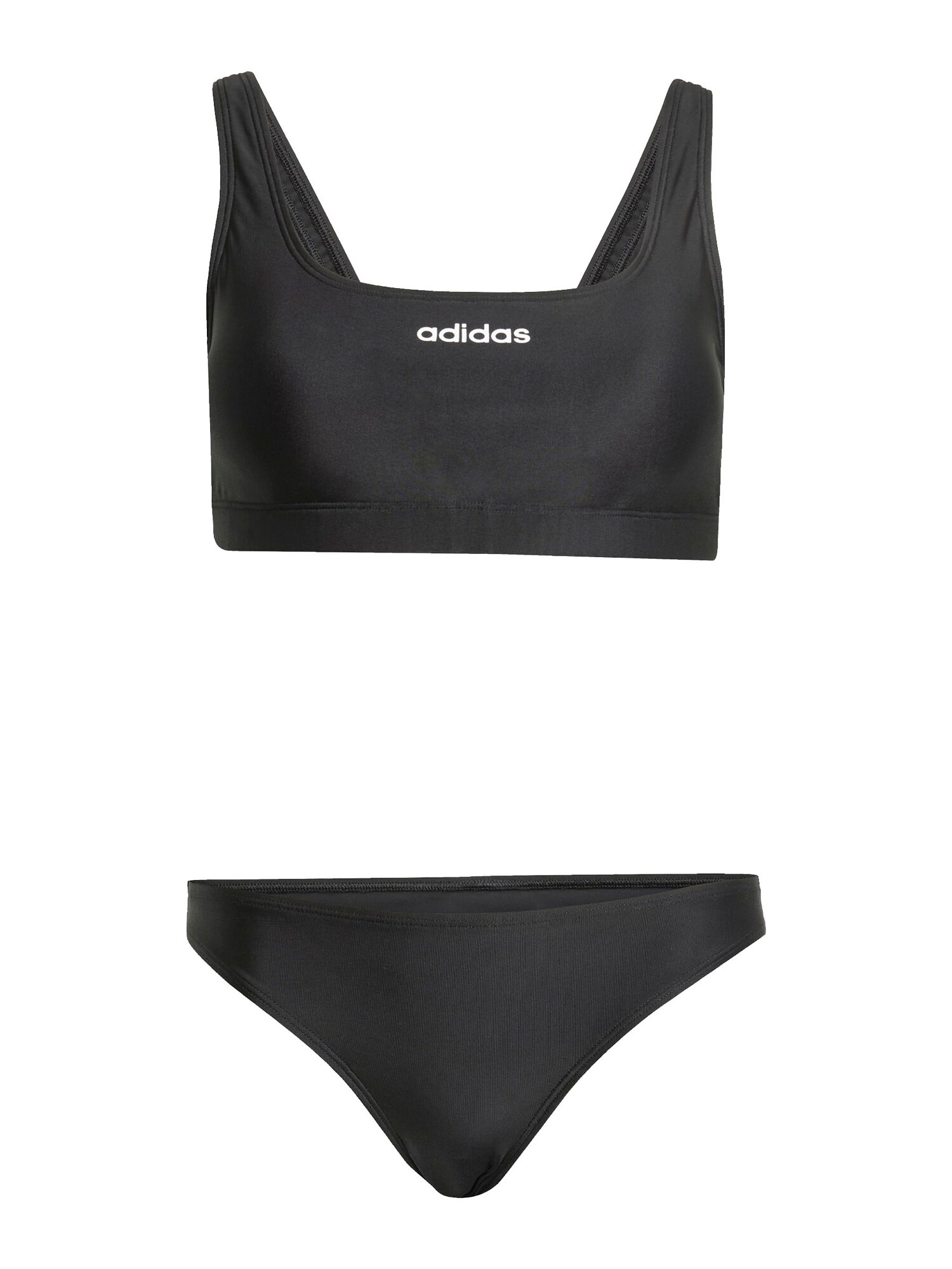 ADIDAS SPORTSWEAR Costum de baie sport  negru / alb