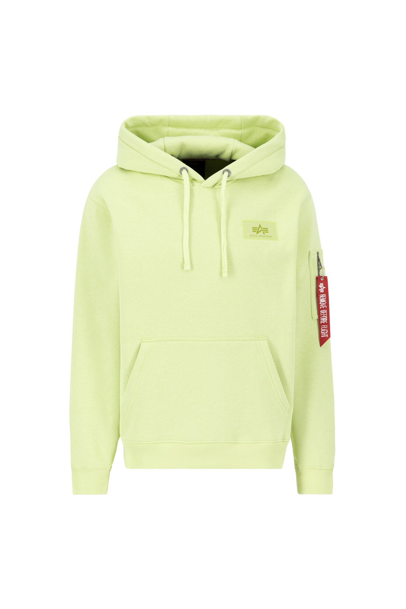 ALPHA INDUSTRIES Mikina  limetová / červená / biela