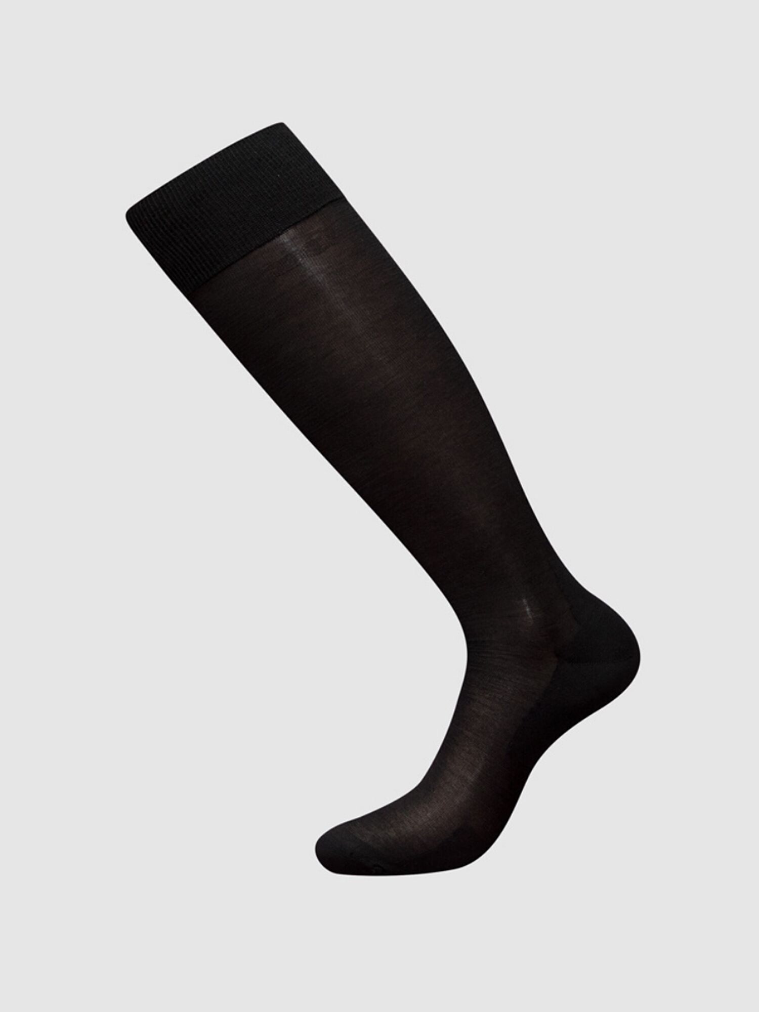 zd ZERO DEFECTS Calcetines hasta la rodilla '100% Mercerized cotton' negro