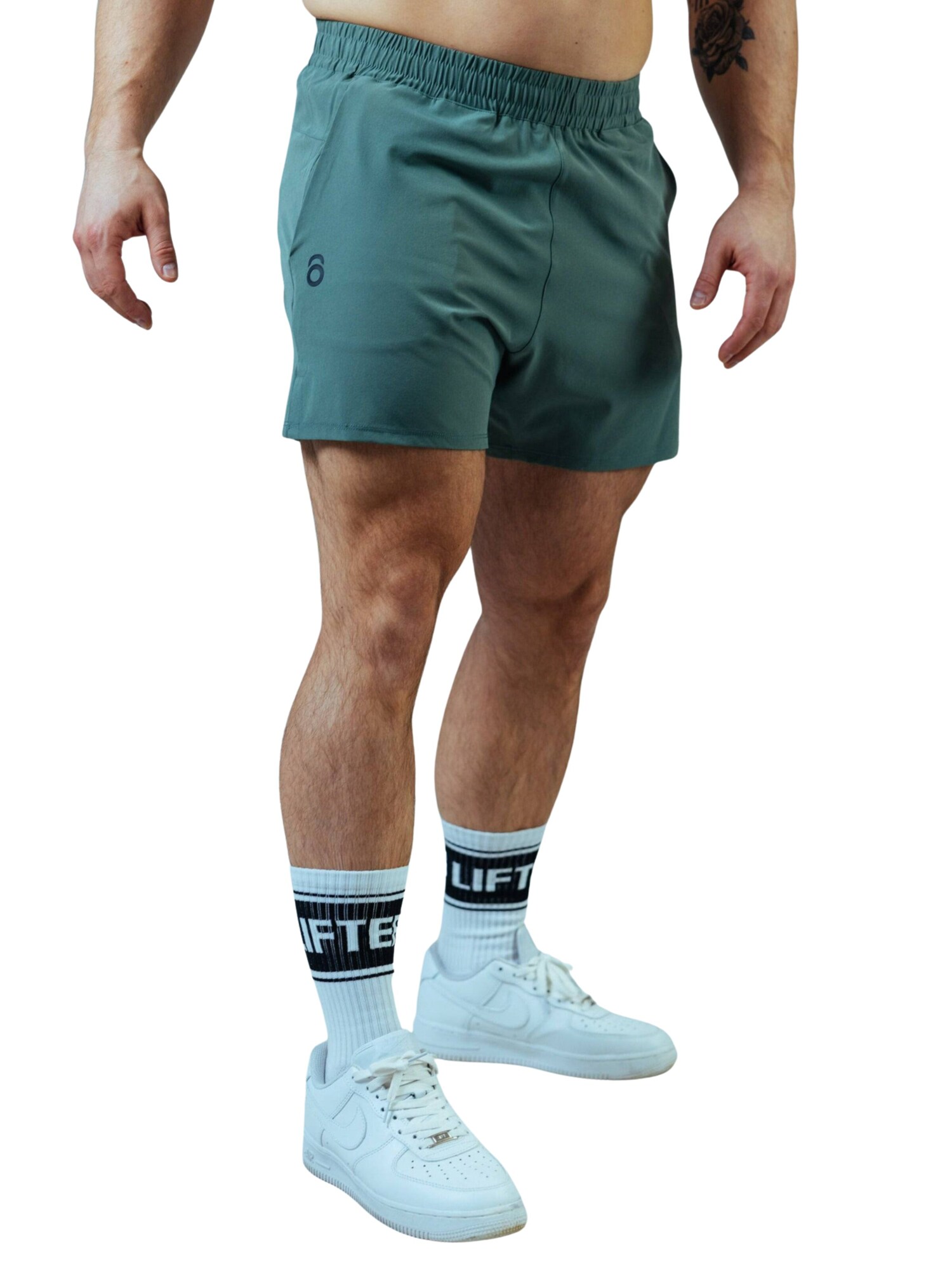 Lifters Pantalón deportivo 'Raw Gym Shorts - Short Cut'  verde