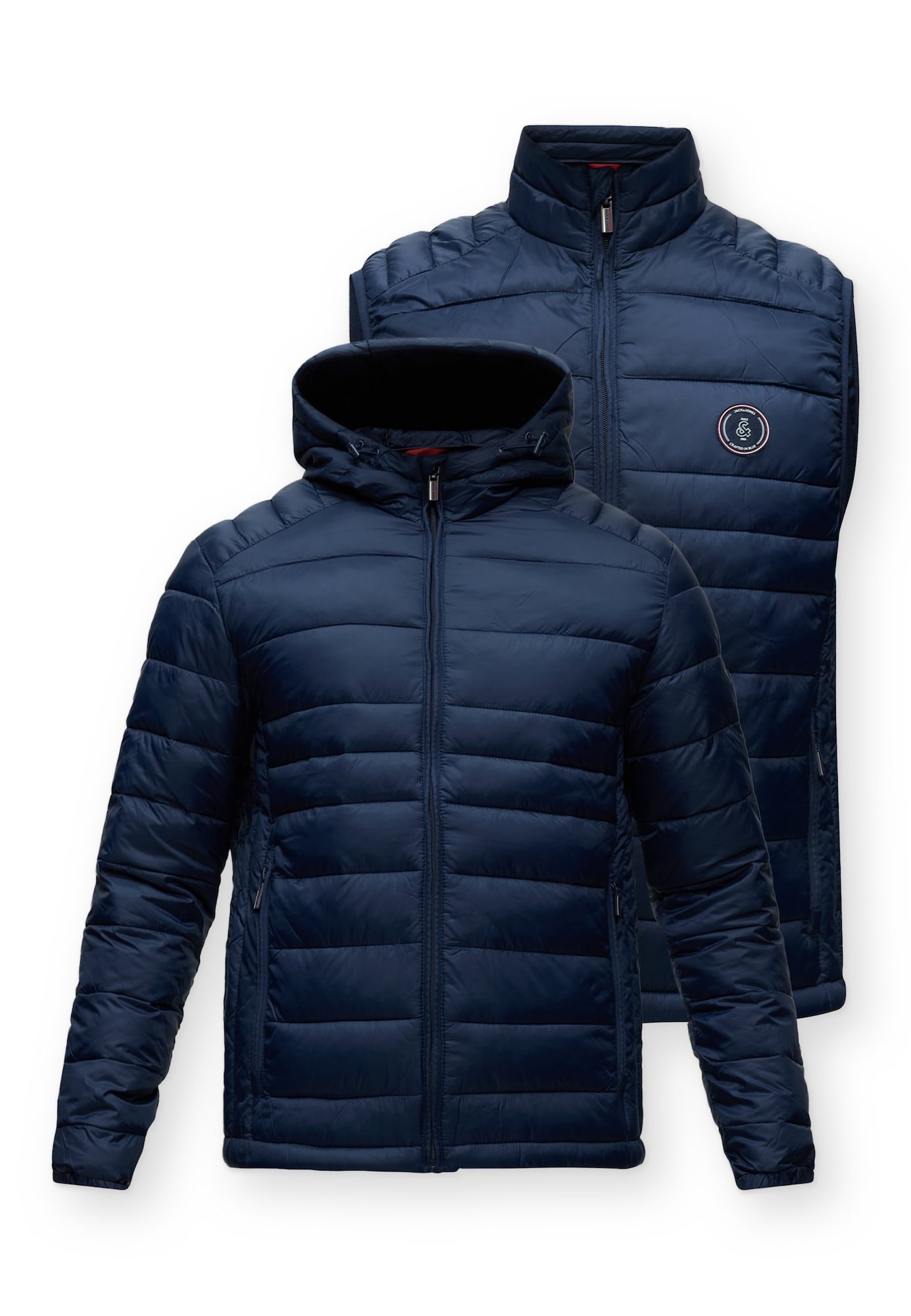 JACK & JONES Geacă de primăvară-toamnă JJEKINGSLEY albastru închis