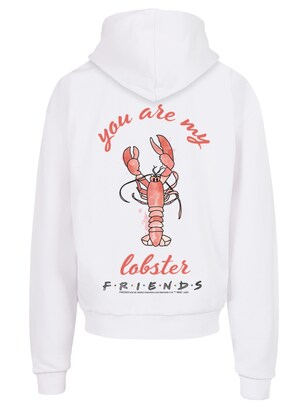 F4NT4STIC Sweatshirt ‘Friends You Are My Lobster’ Oranje / Koraal / Zwart / Wit