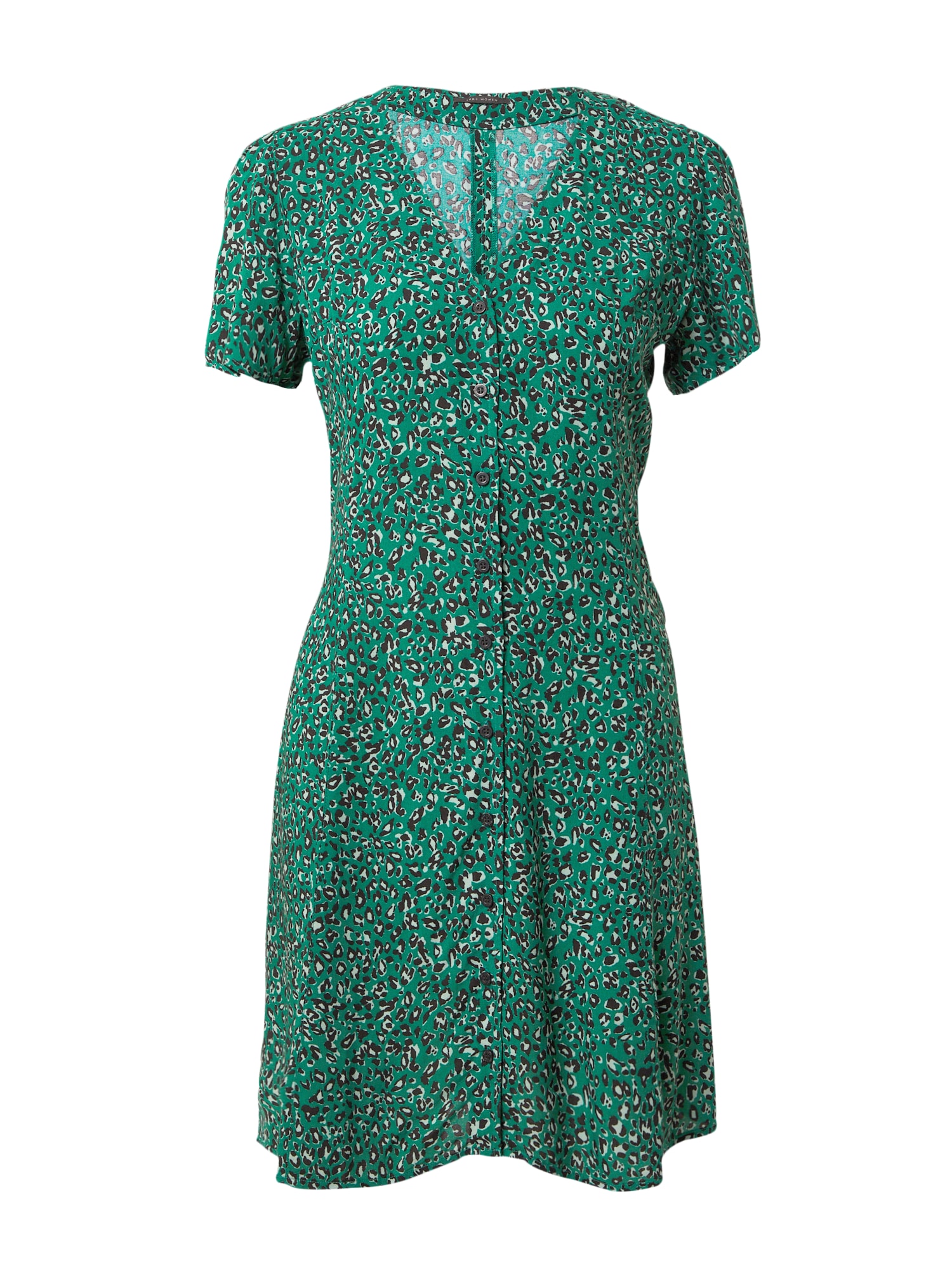 IKKS Rochie tip bluză  verde / negru / alb