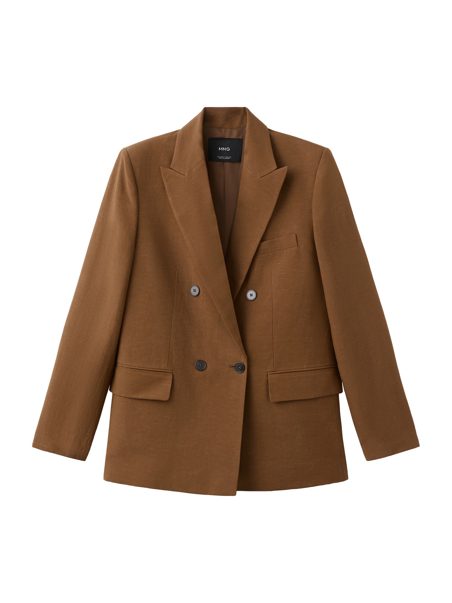 MANGO Sacou 'Texas'  maro caramel