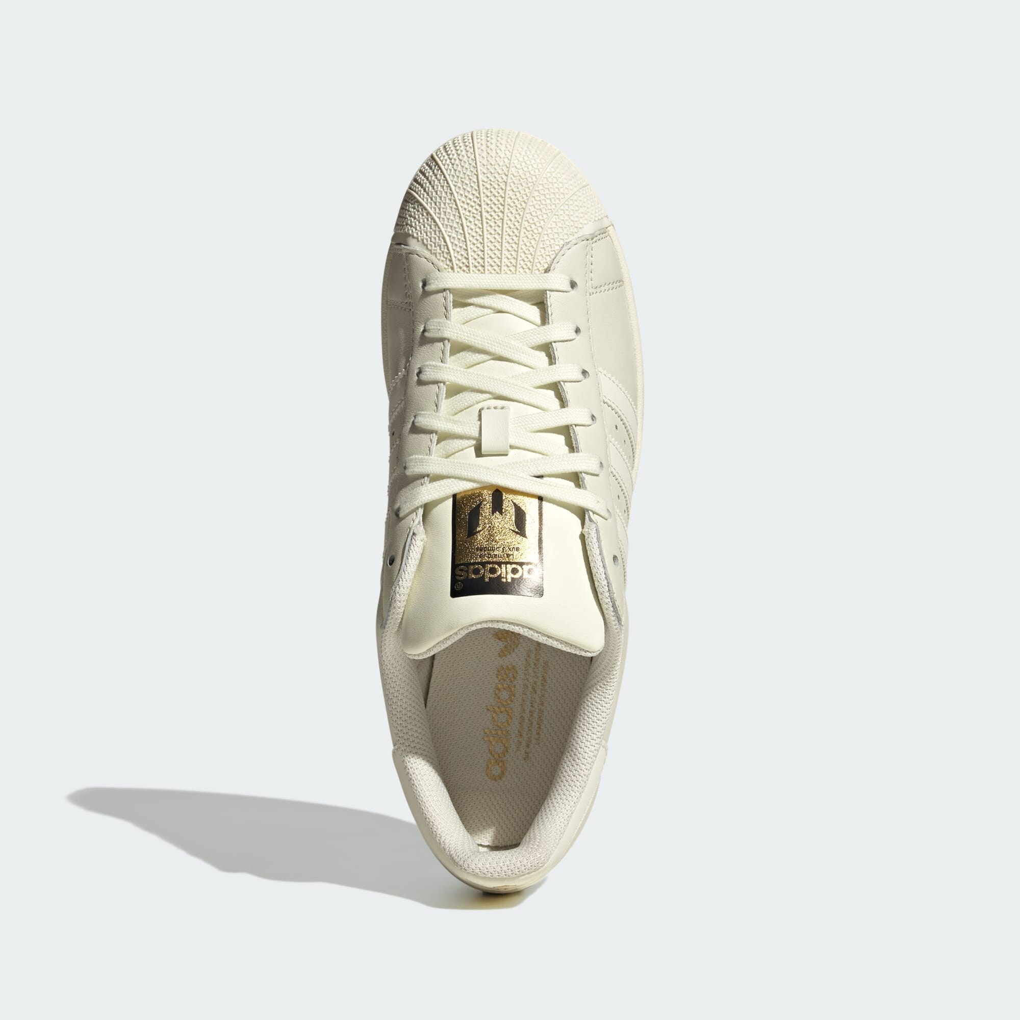 ADIDAS PERFORMANCE Zapatillas de fútbol 'Superstar Messi' ecru / oro – imagen 2