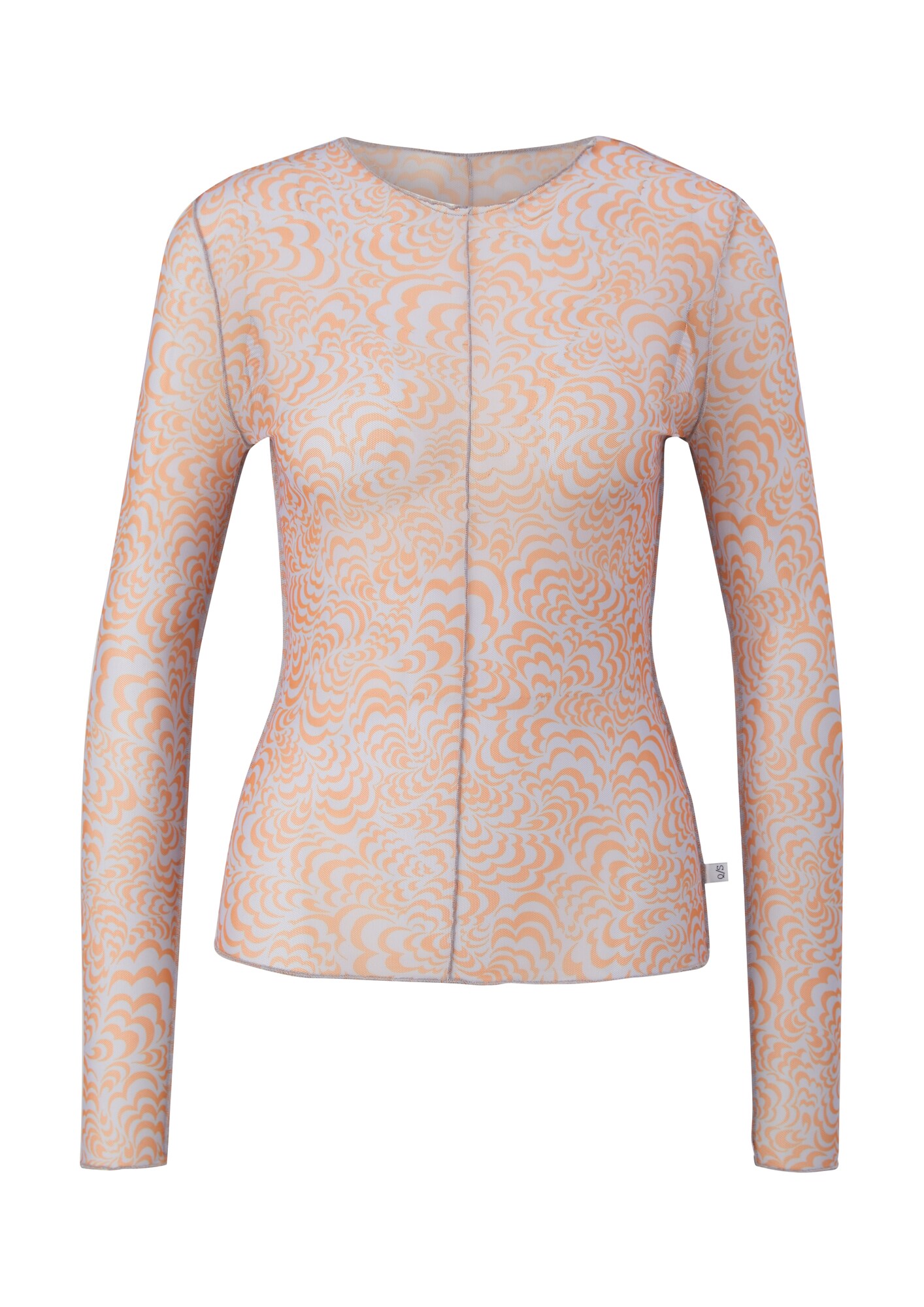 Qs Shirt Mandarijn / Poederroze