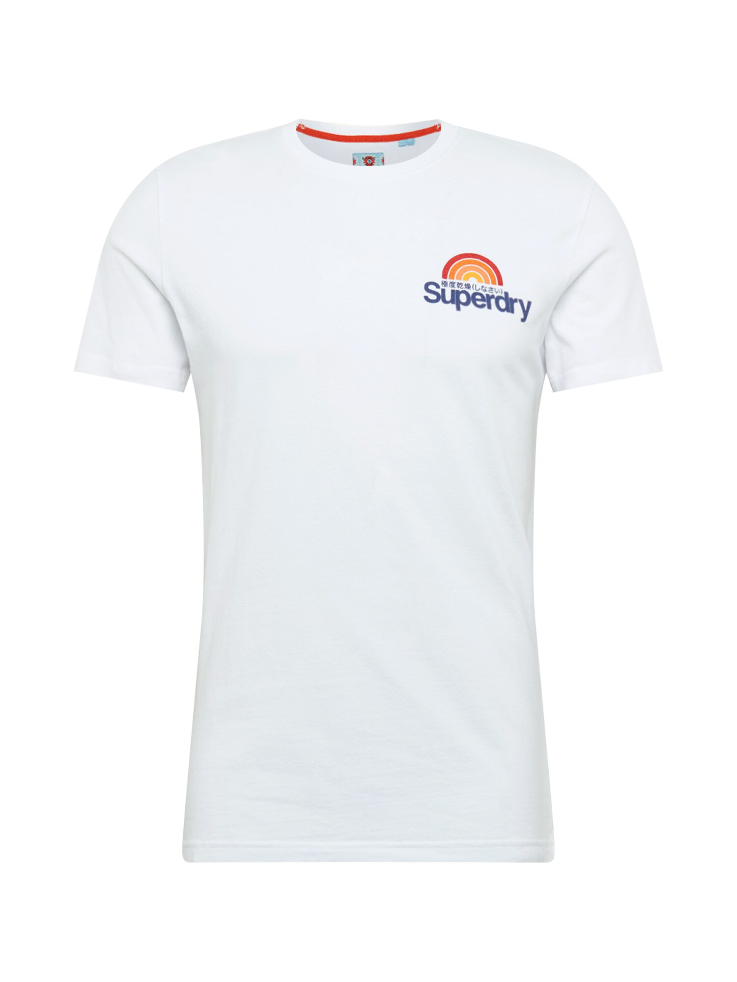 Superdry Marškinėliai  balkšva / tamsiai mėlyna / pastelinė raudona / geltona / oranžinė