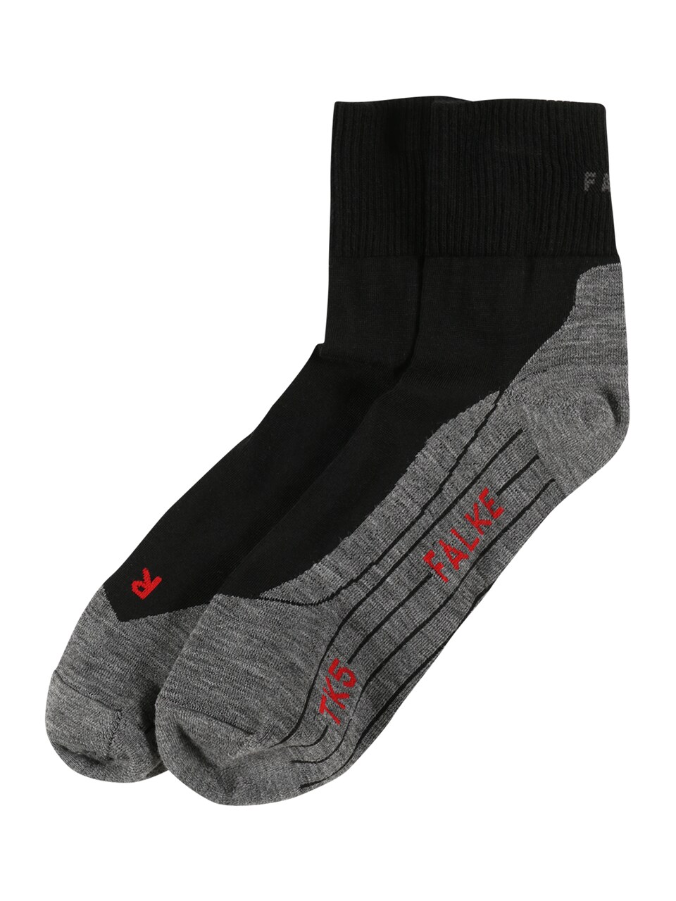 Sportsockor grå / röd