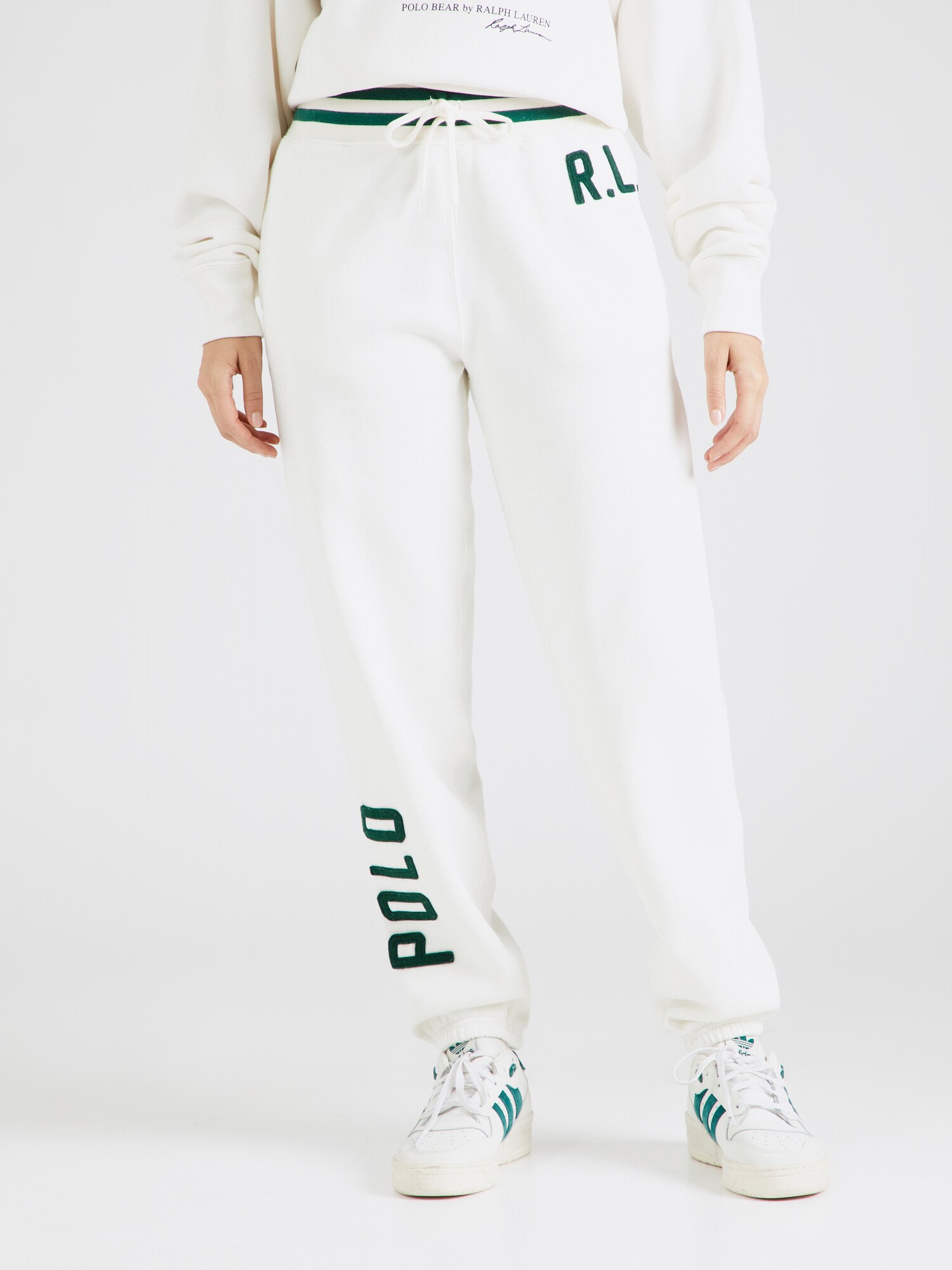 Polo Ralph Lauren Nadrág  fenyő / fehér termék 2. képe