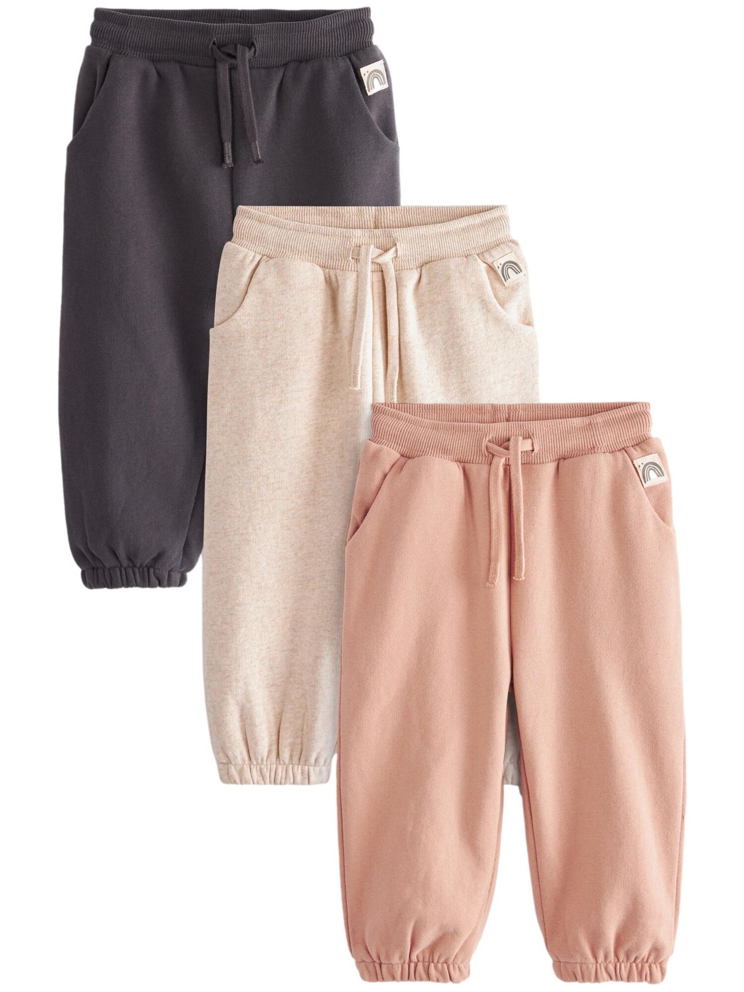 Next Pantaloni  bej / roz pal / negru