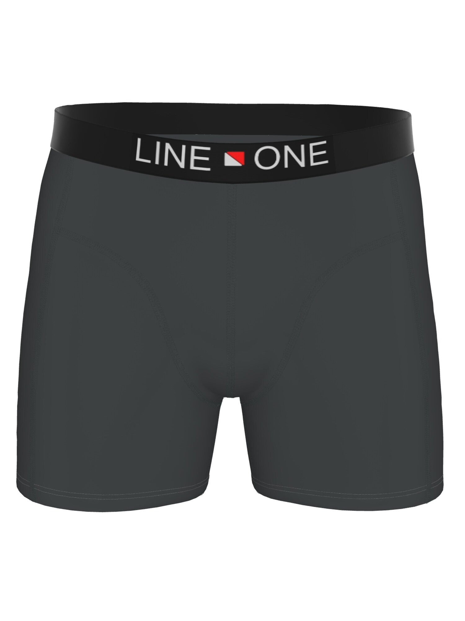 Line One Bokserice 'Herren Boxershorts aus Baumwolle' grafit siva