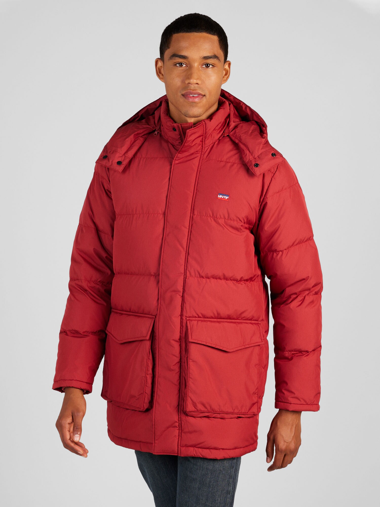 LEVI'S ® Téli dzseki 'Fillmore Mid Parka 2.0'  vörösáfonya termék 2. képe